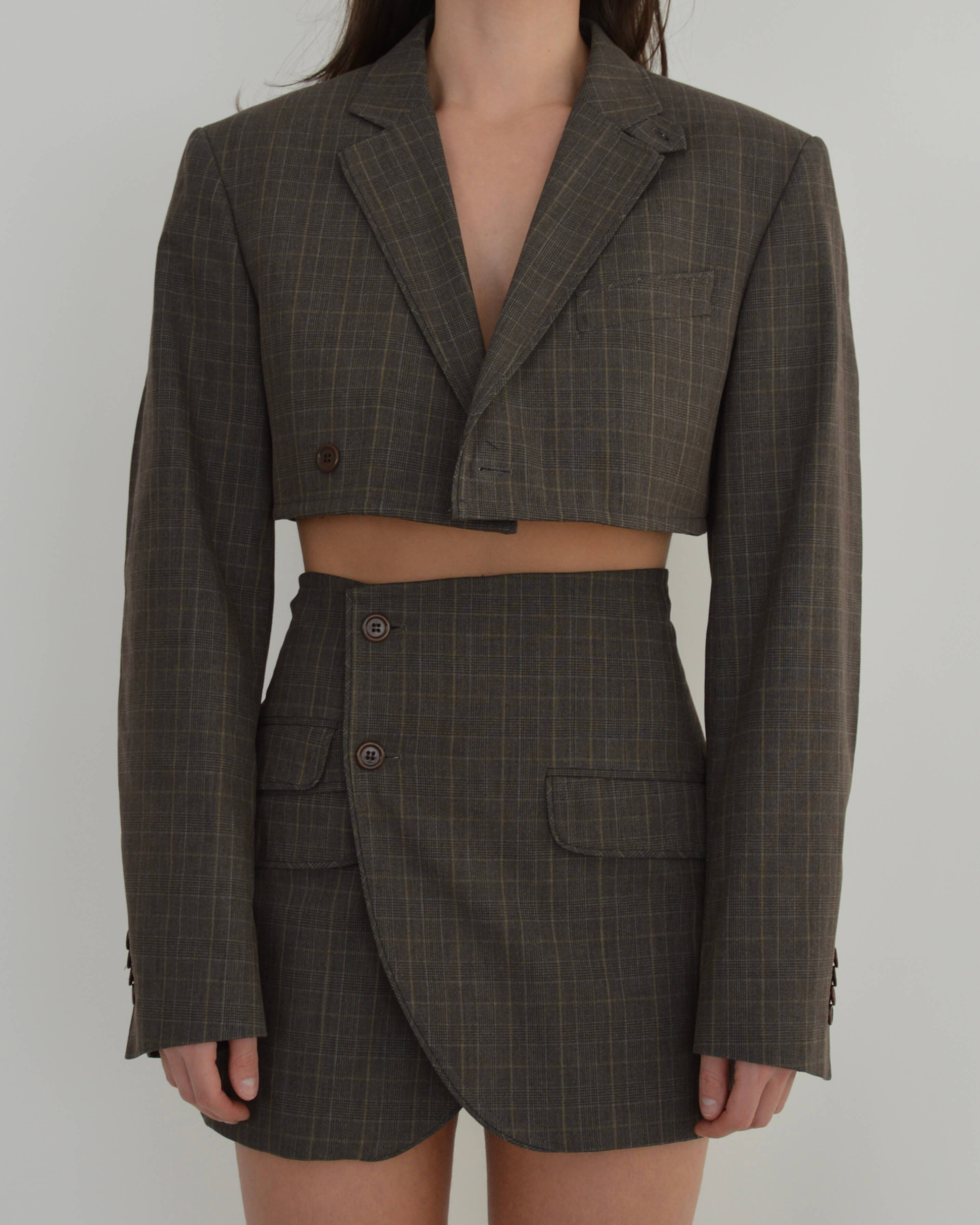 Blaset - Plaid marron parfait (XS/S)