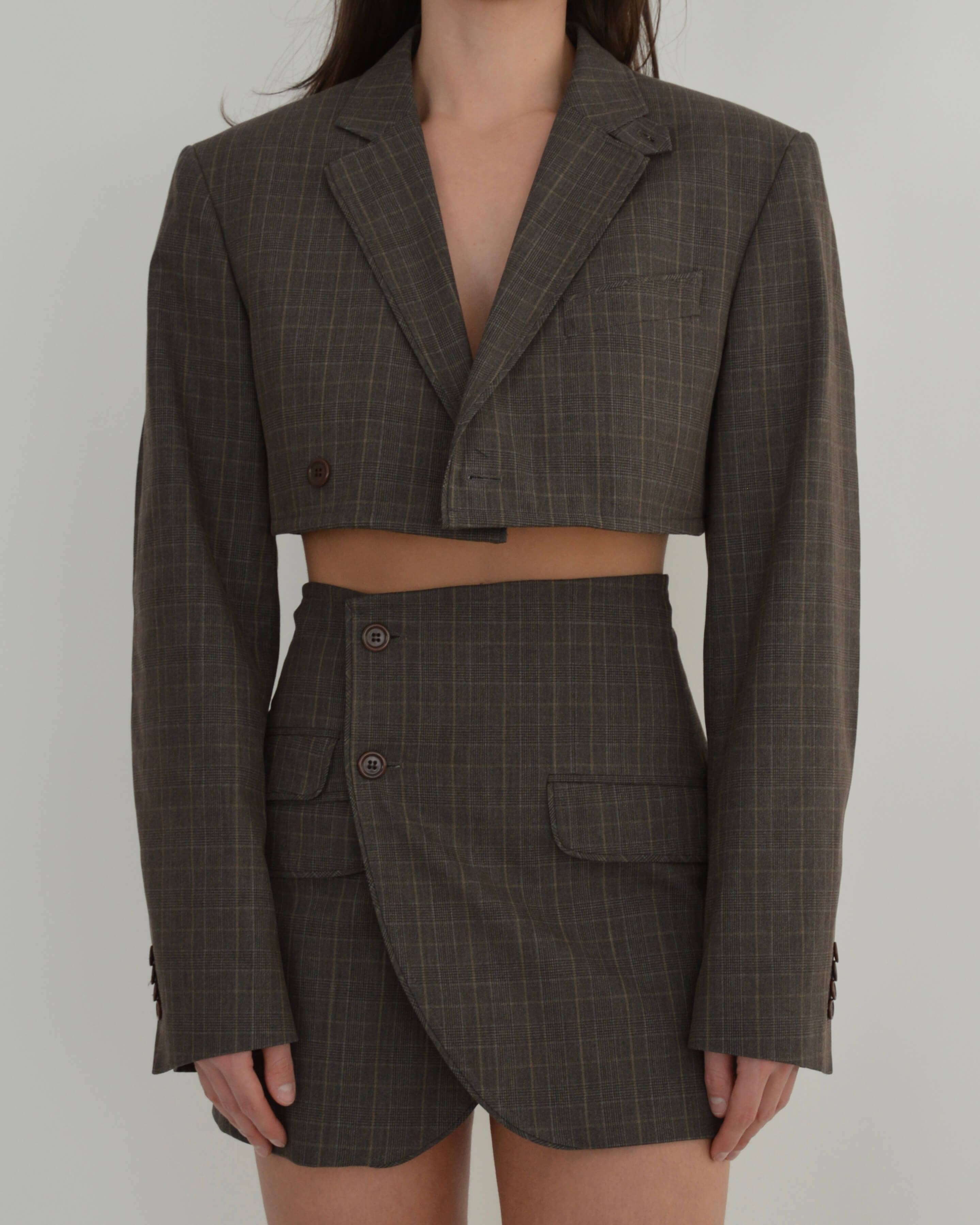 Blaset - Plaid marron parfait (XS/S)