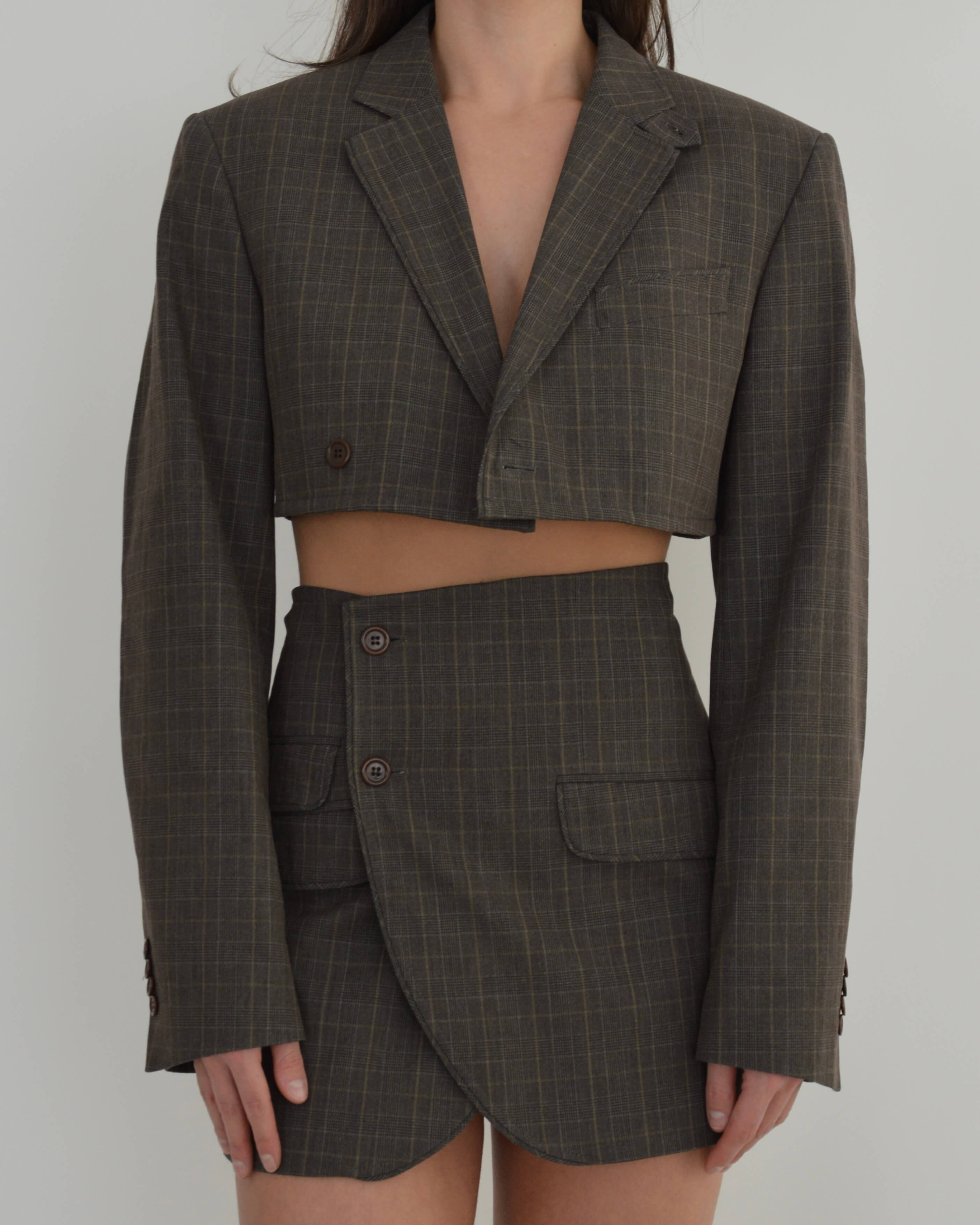 Blaset - Plaid marron parfait (XS/S)