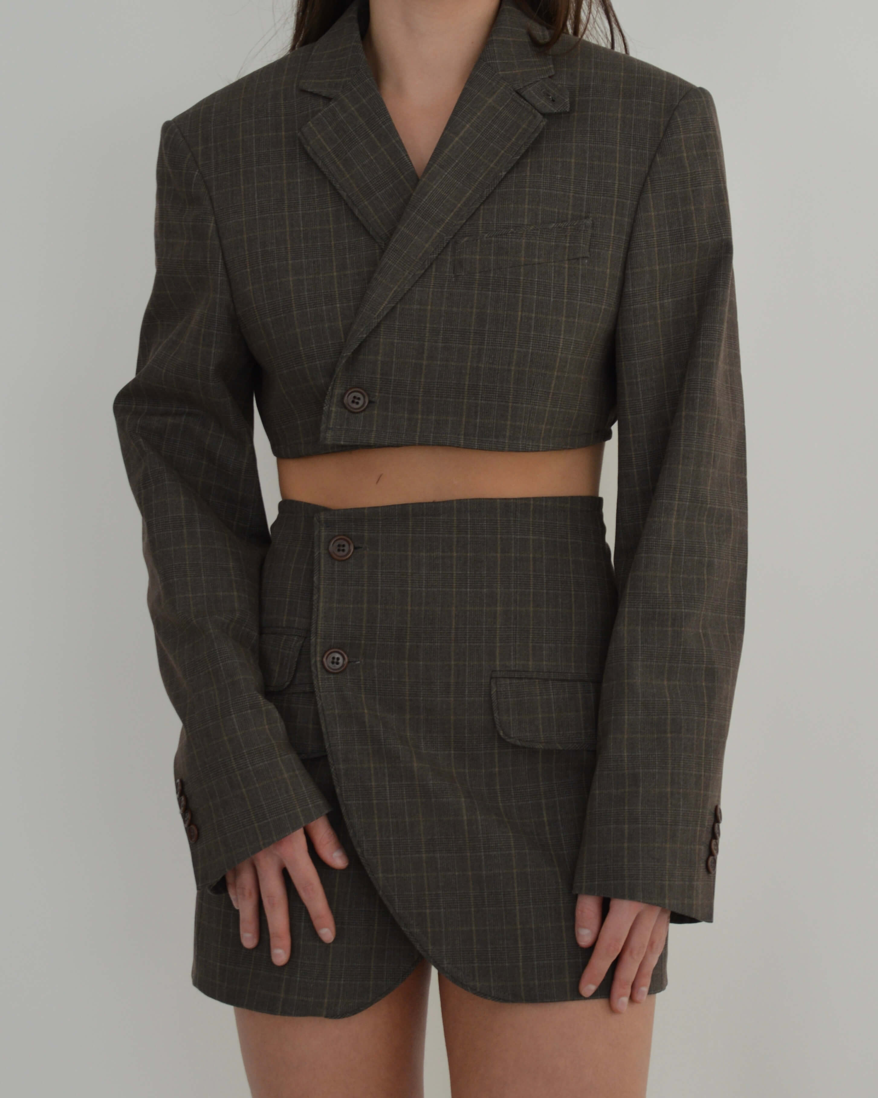 Blaset - Plaid marron parfait (XS/S)