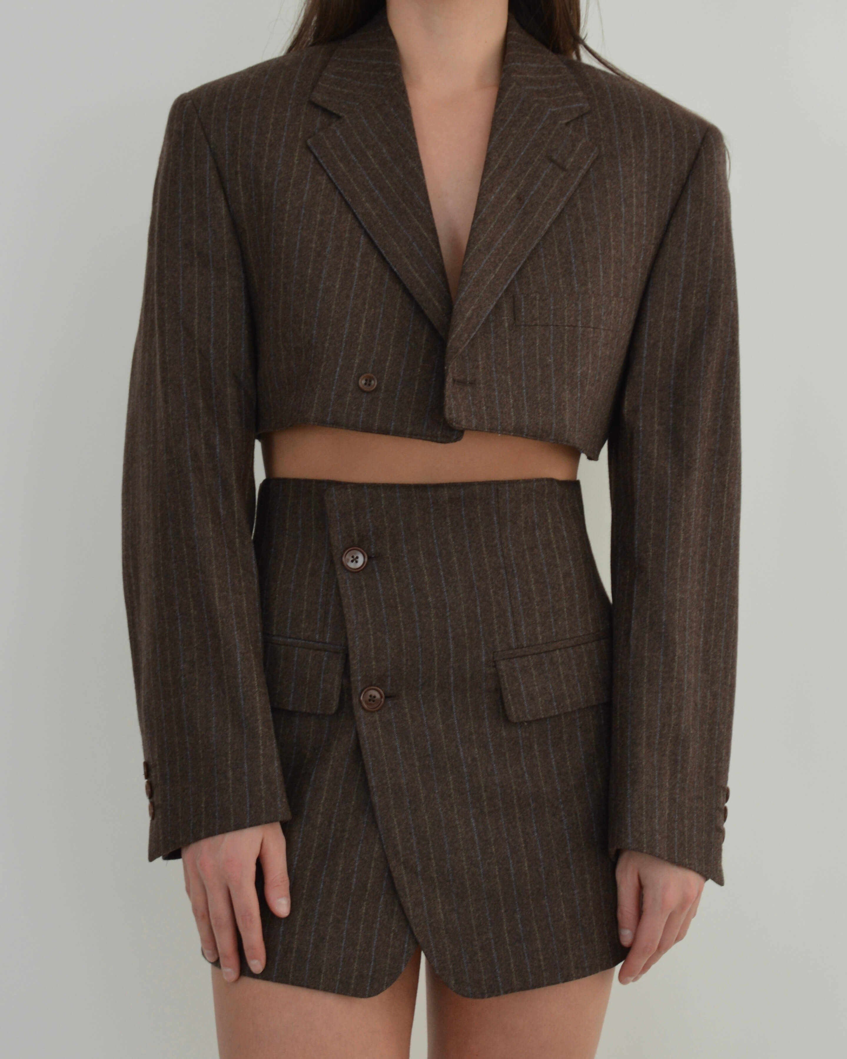 Blaset - Lignes bleues marron (S/M)