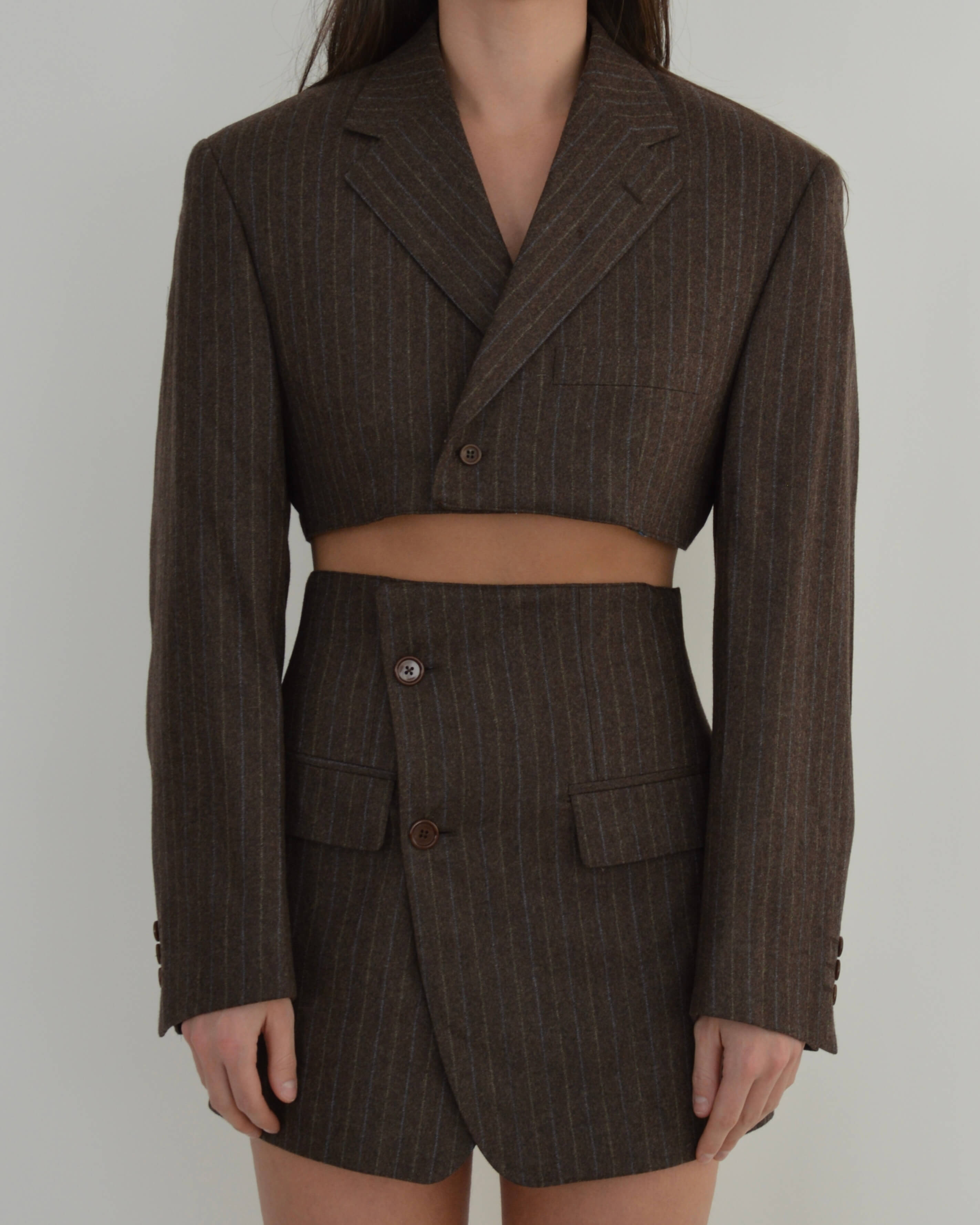 Blaset - Lignes bleues marron (S/M)