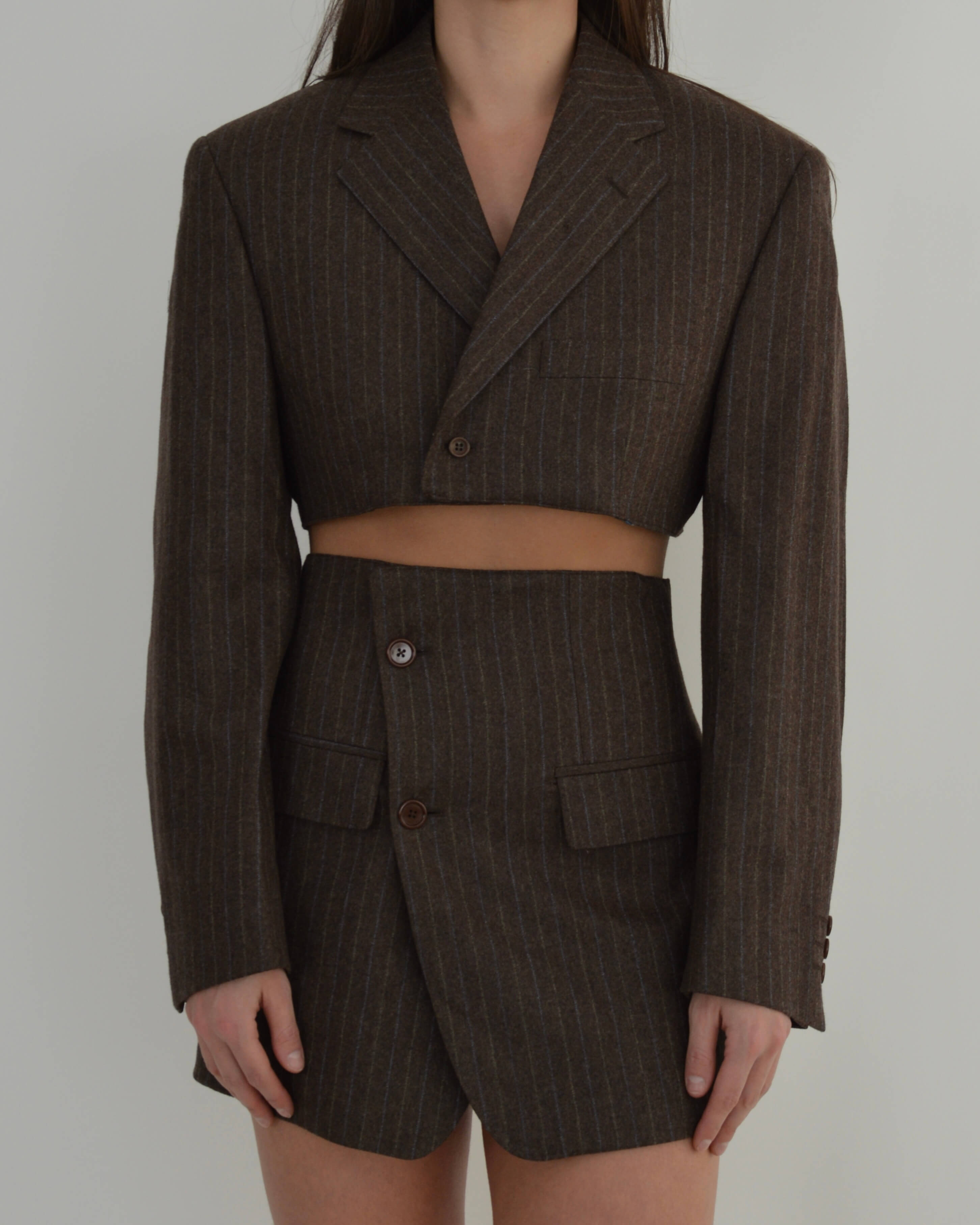 Blaset - Lignes bleues marron (S/M)