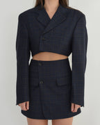 Vegan Blaset - Plaided Navy (S/M)