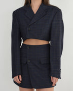 Vegan Blaset - Plaided Navy (S/M)