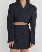 Vegan Blaset - Plaided Navy (S/M)