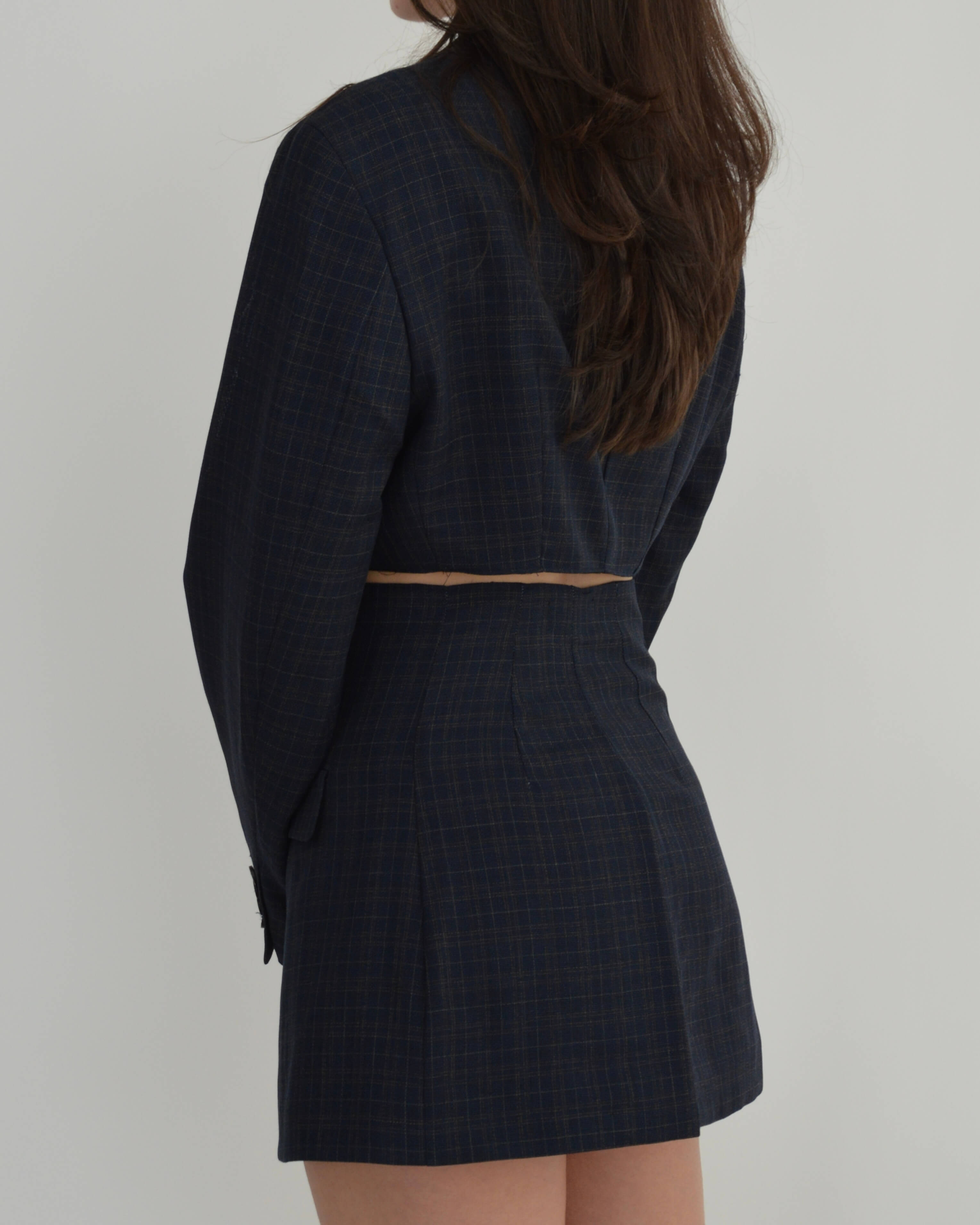 Vegan Blaset - Plaided Navy (S/M)