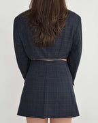 Vegan Blaset - Plaided Navy (S/M)