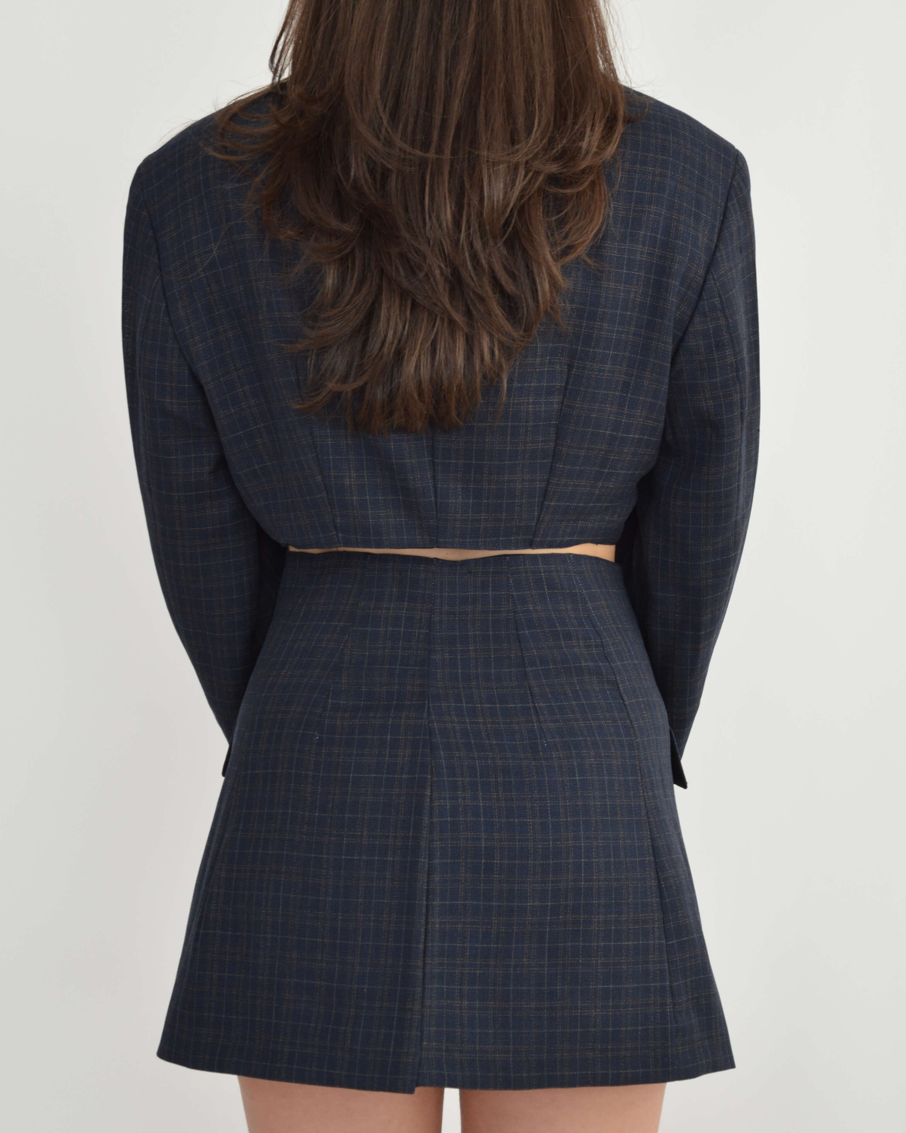 Vegan Blaset - Plaided Navy (S/M)