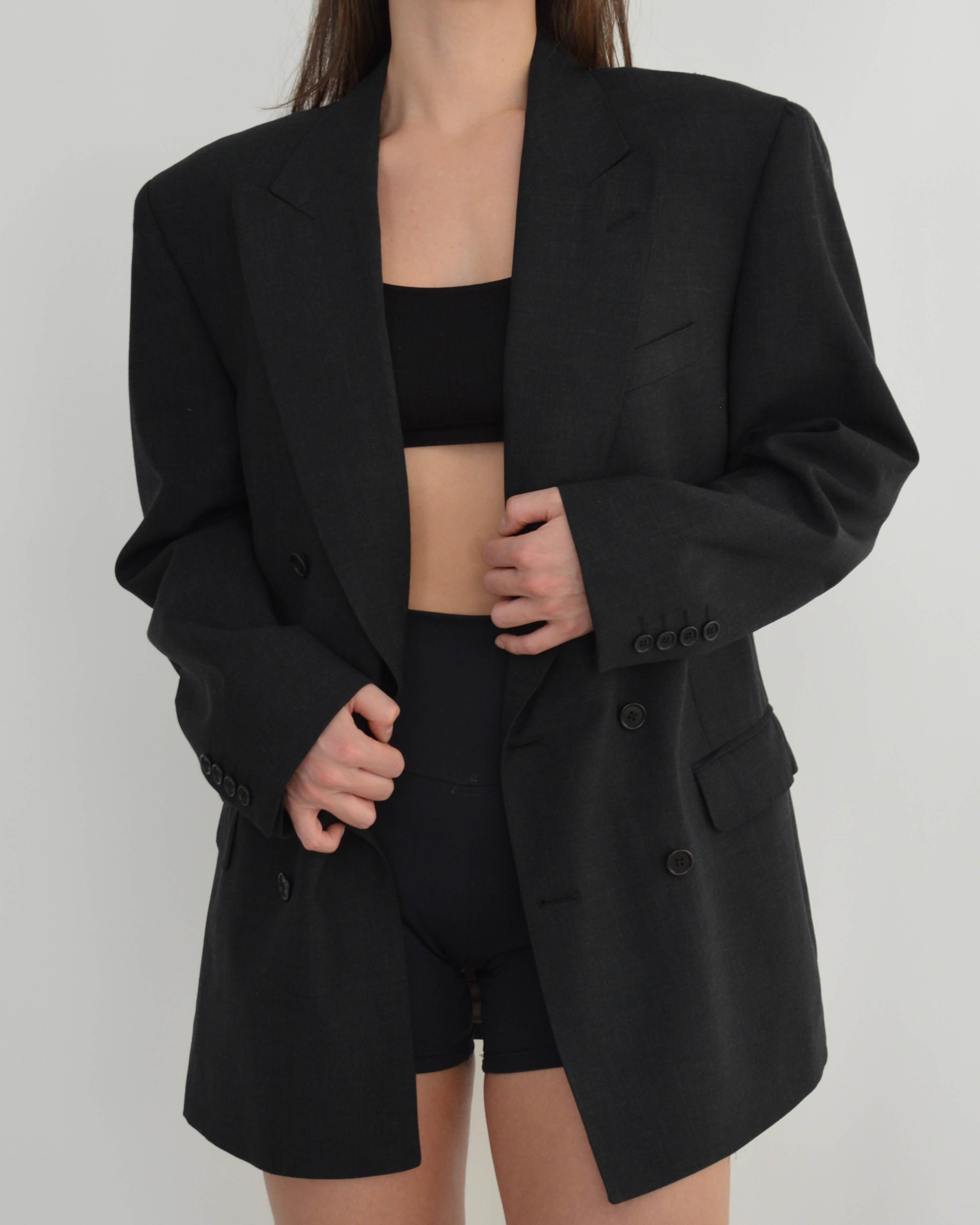 Jacket - Double Breasted YSL Black (M/XL)