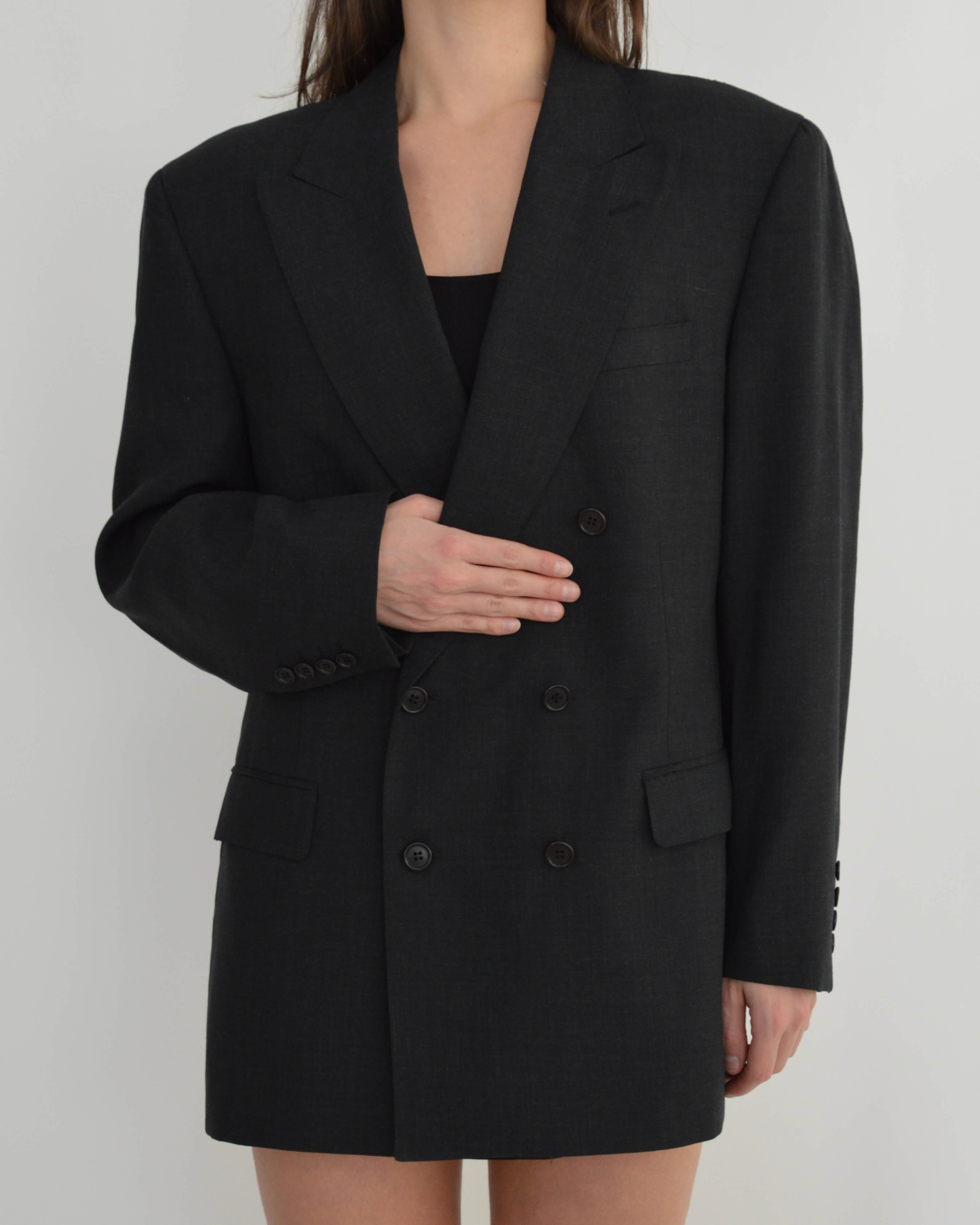 Jacket - Double Breasted YSL Black (M/XL)