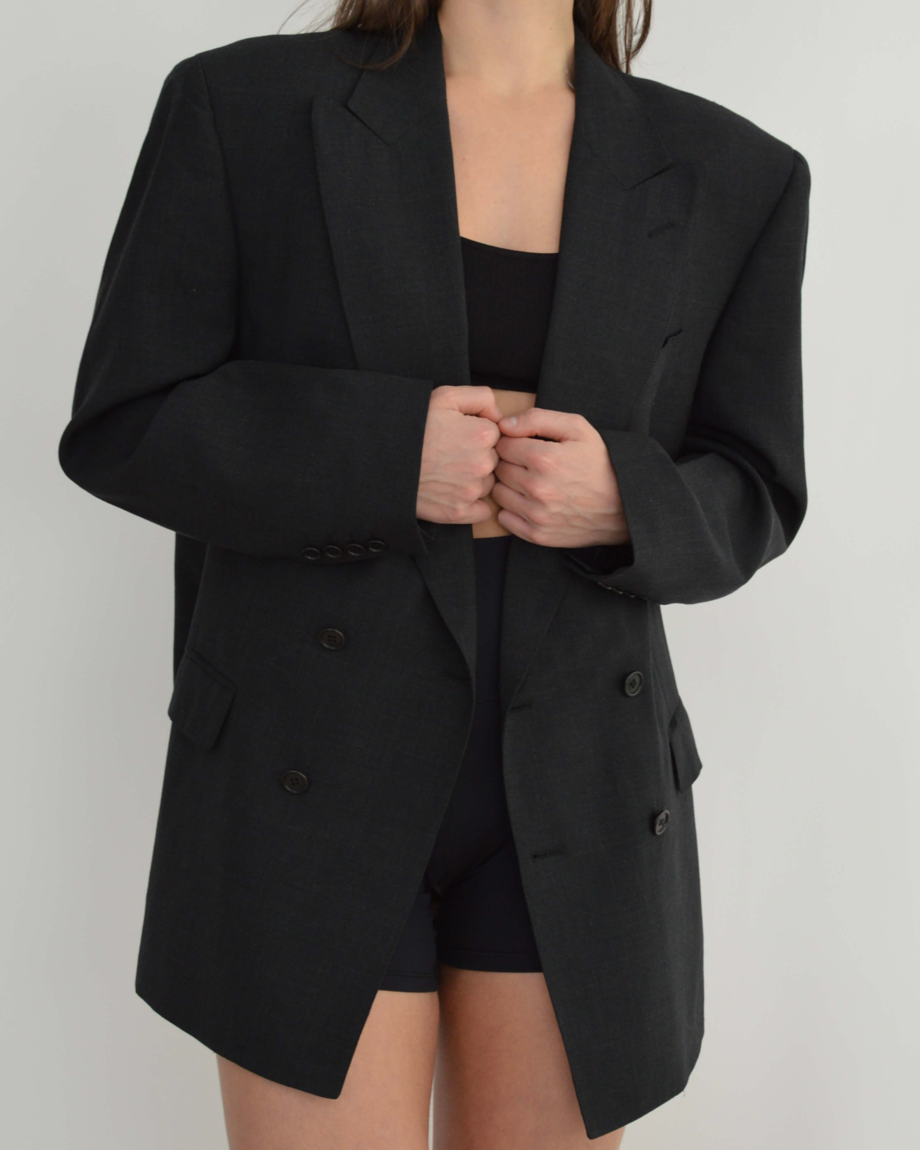 Jacket - Double Breasted YSL Black (M/XL)