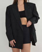 Jacket - Double Breasted YSL Black (M/XL)