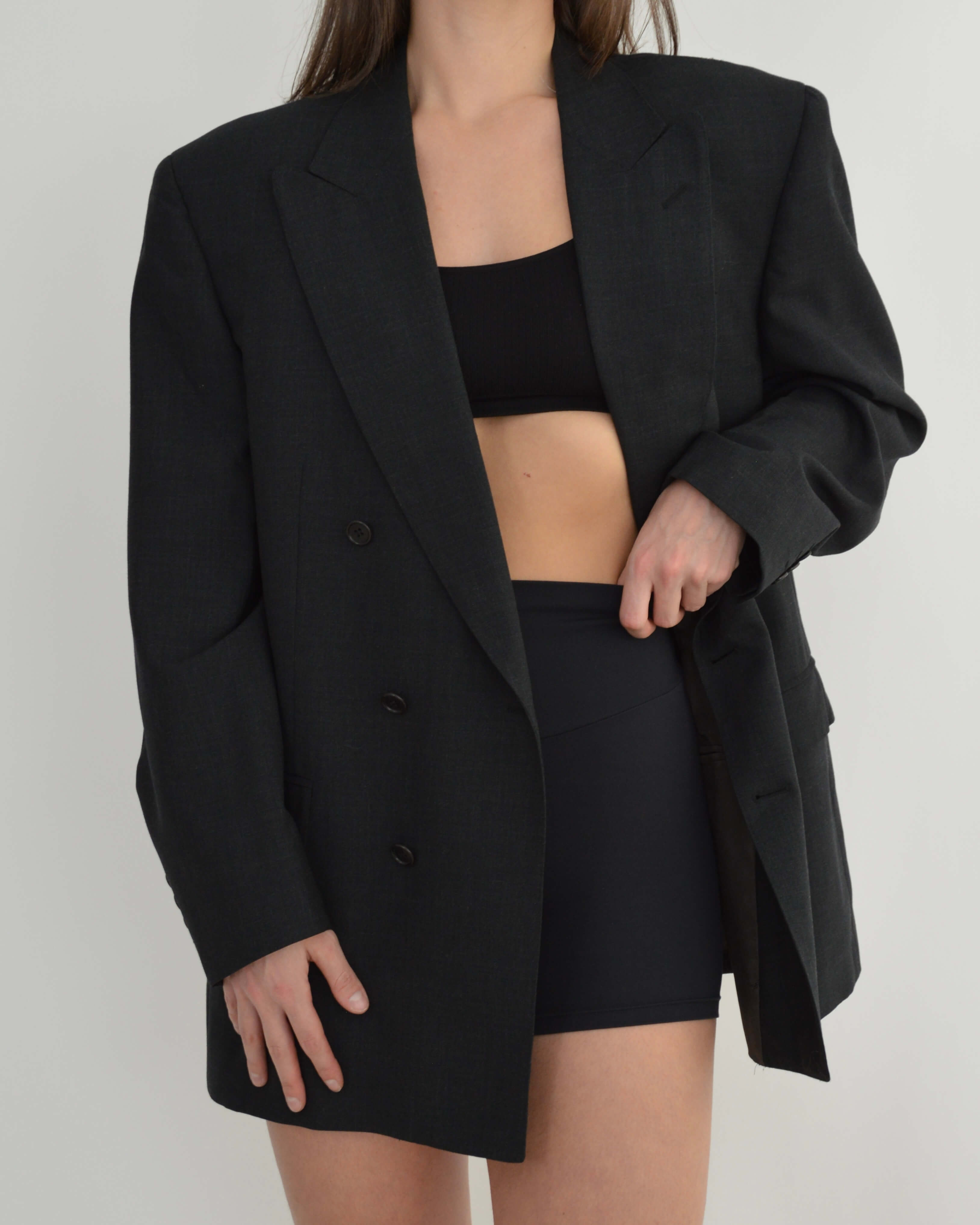 Jacket - Double Breasted YSL Black (M/XL)