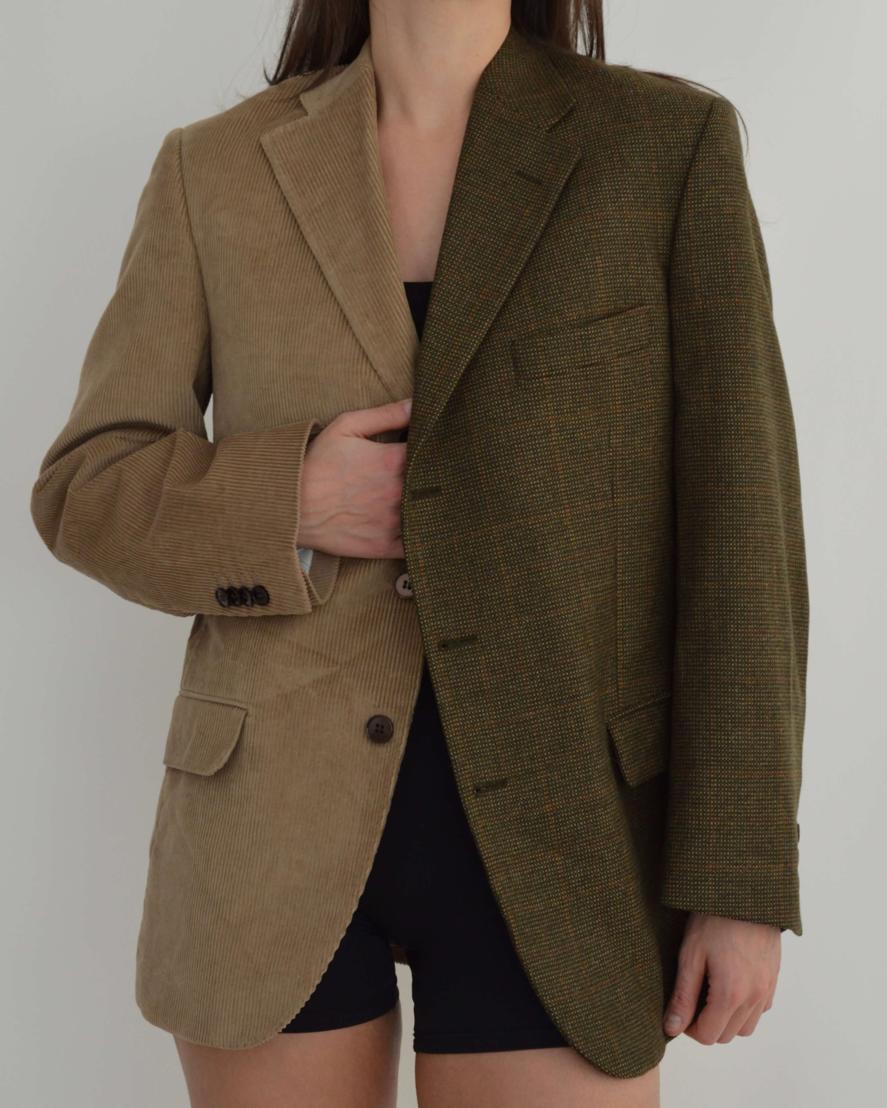 DUO Blazer - Green & Velveteen (S/L)