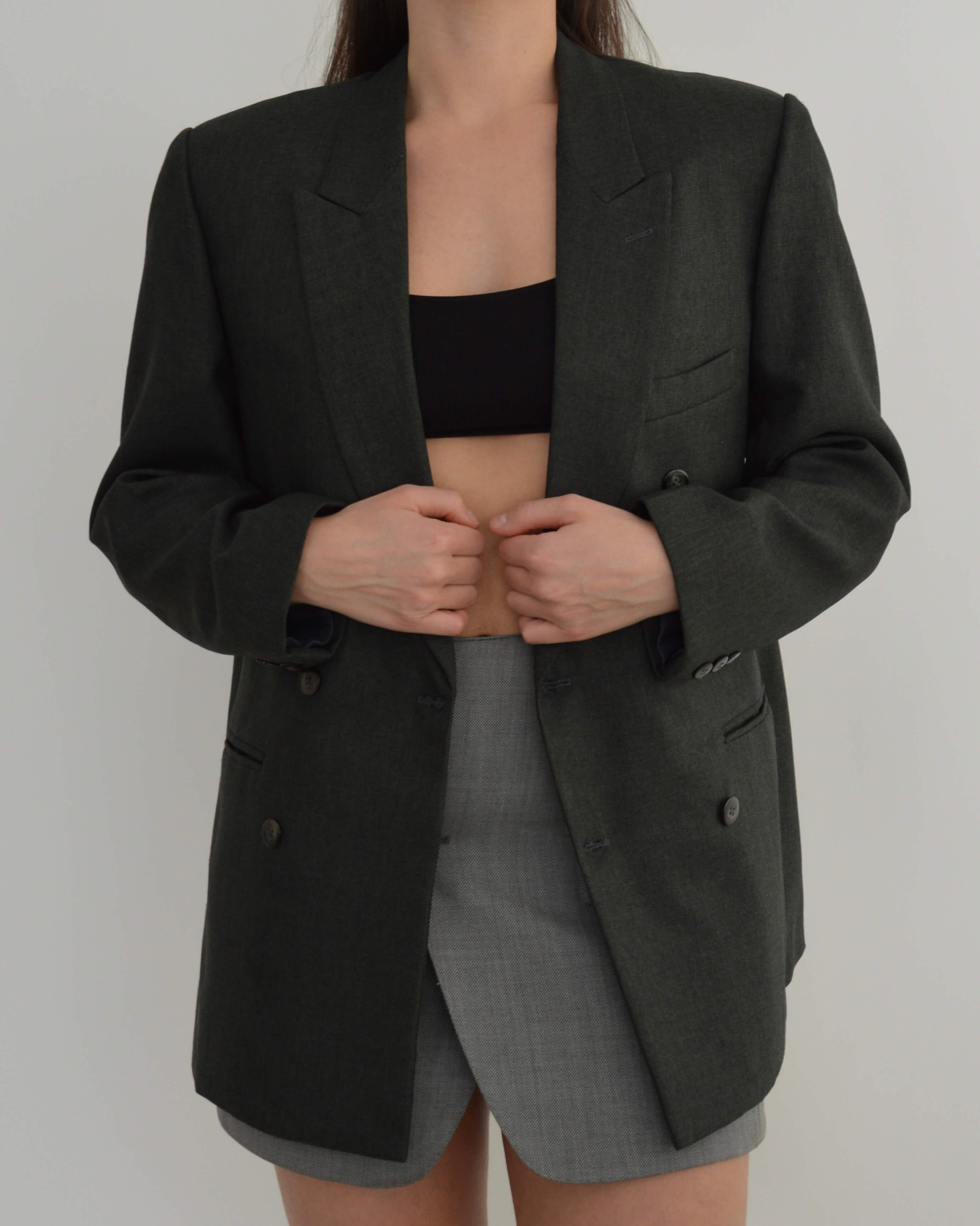 Blazer - Croisé Vert foncé (S/L)