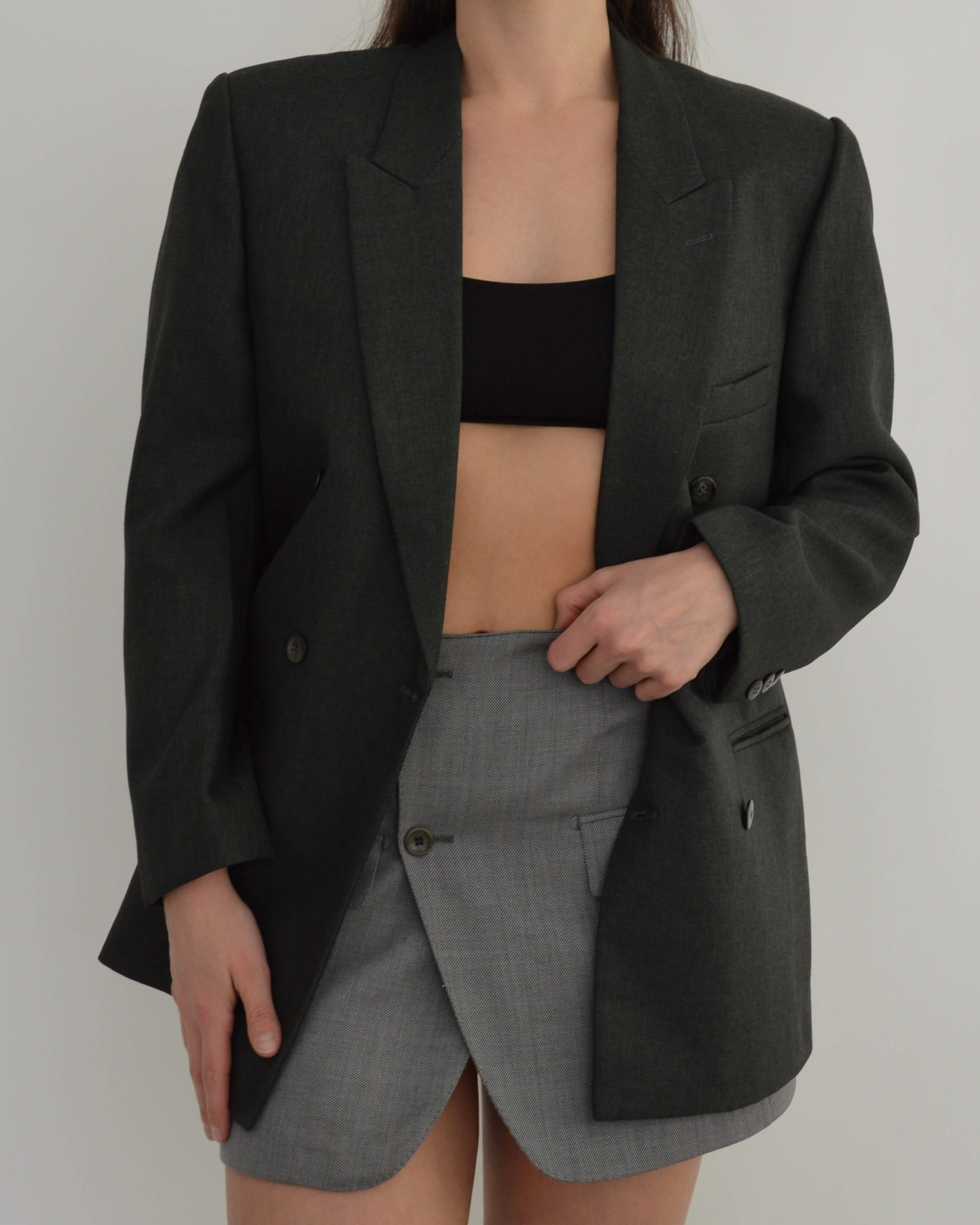 Blazer - Croisé Vert foncé (S/L)