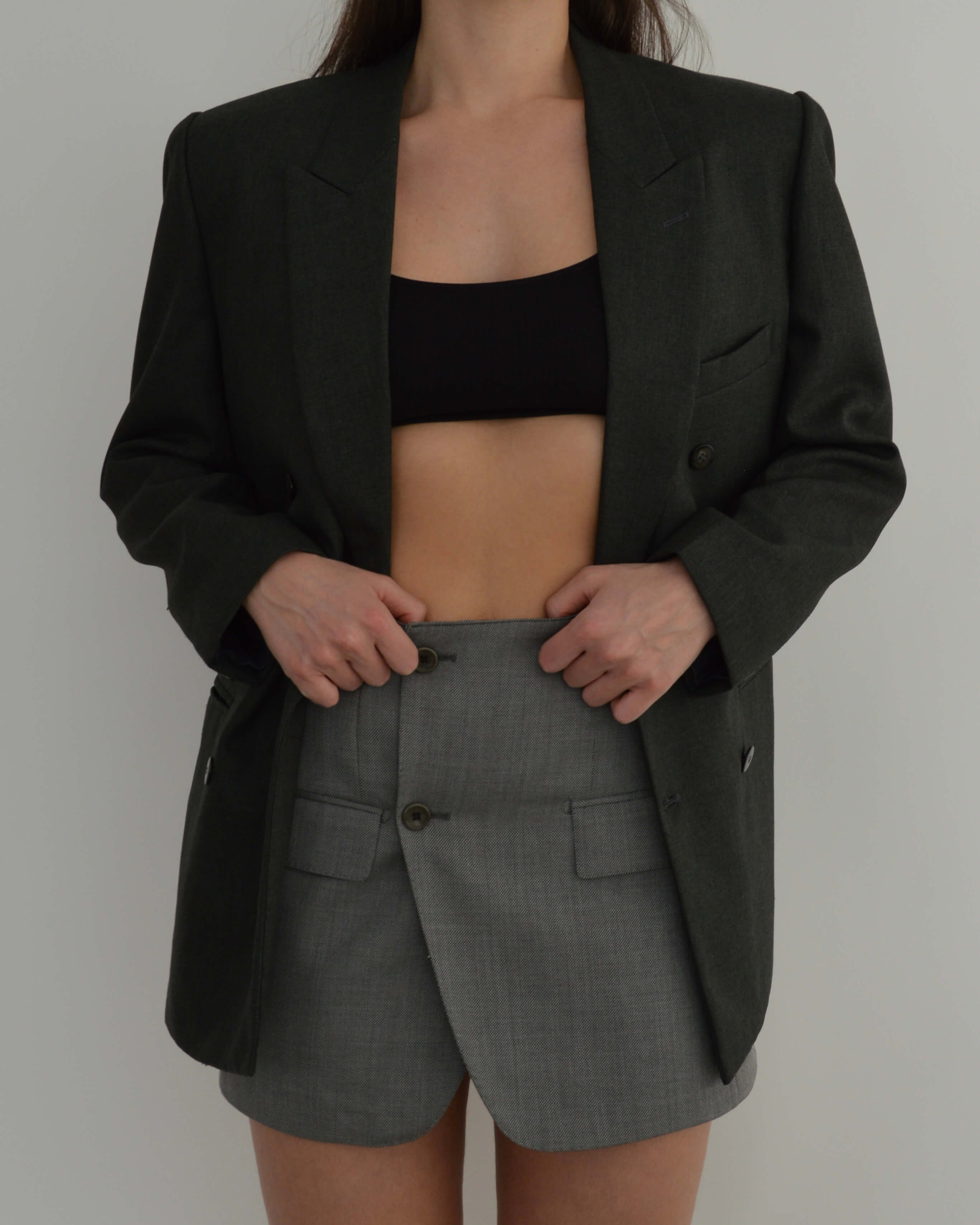 Blazer - Croisé Vert foncé (S/L)