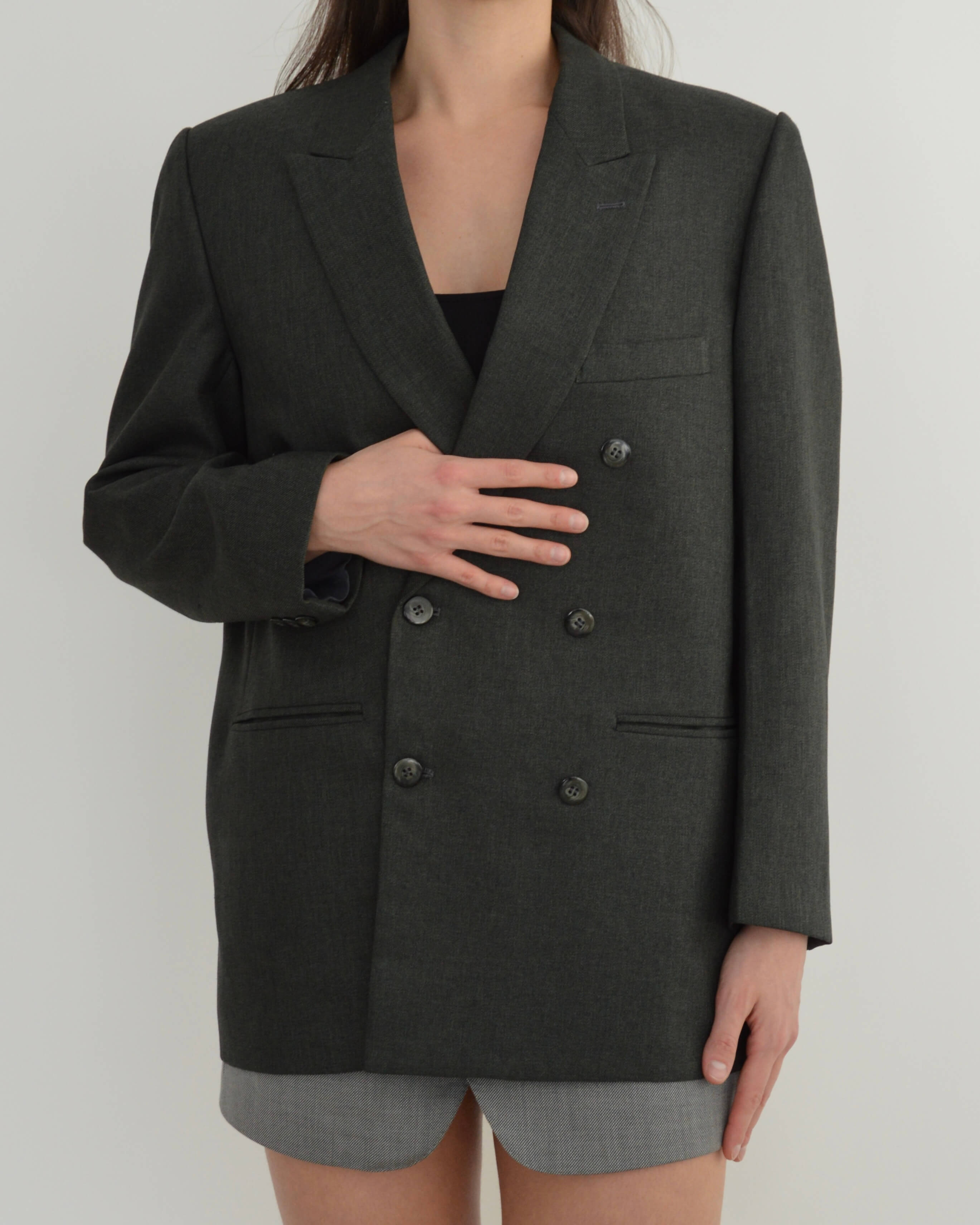 Blazer - Croisé Vert foncé (S/L)