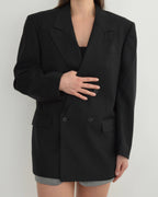 Blazer - Double Breasted Perfect Black (M/XL)