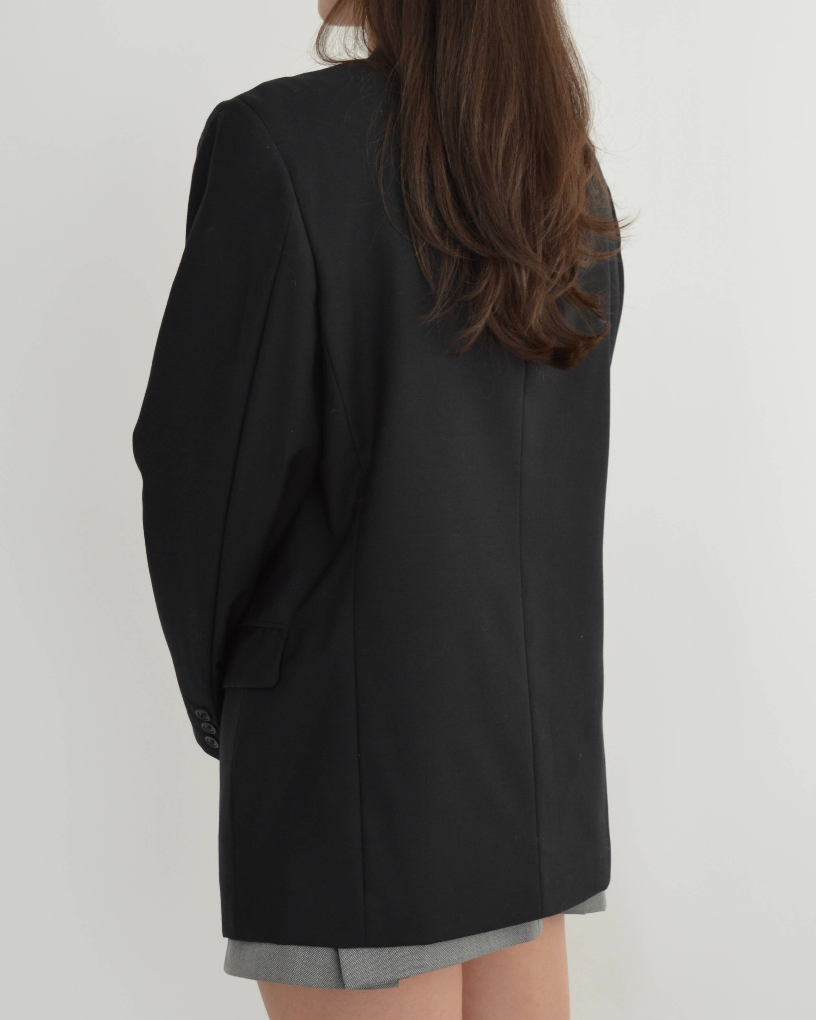 Blazer - Double boutonnage Noir parfait (M/XL)