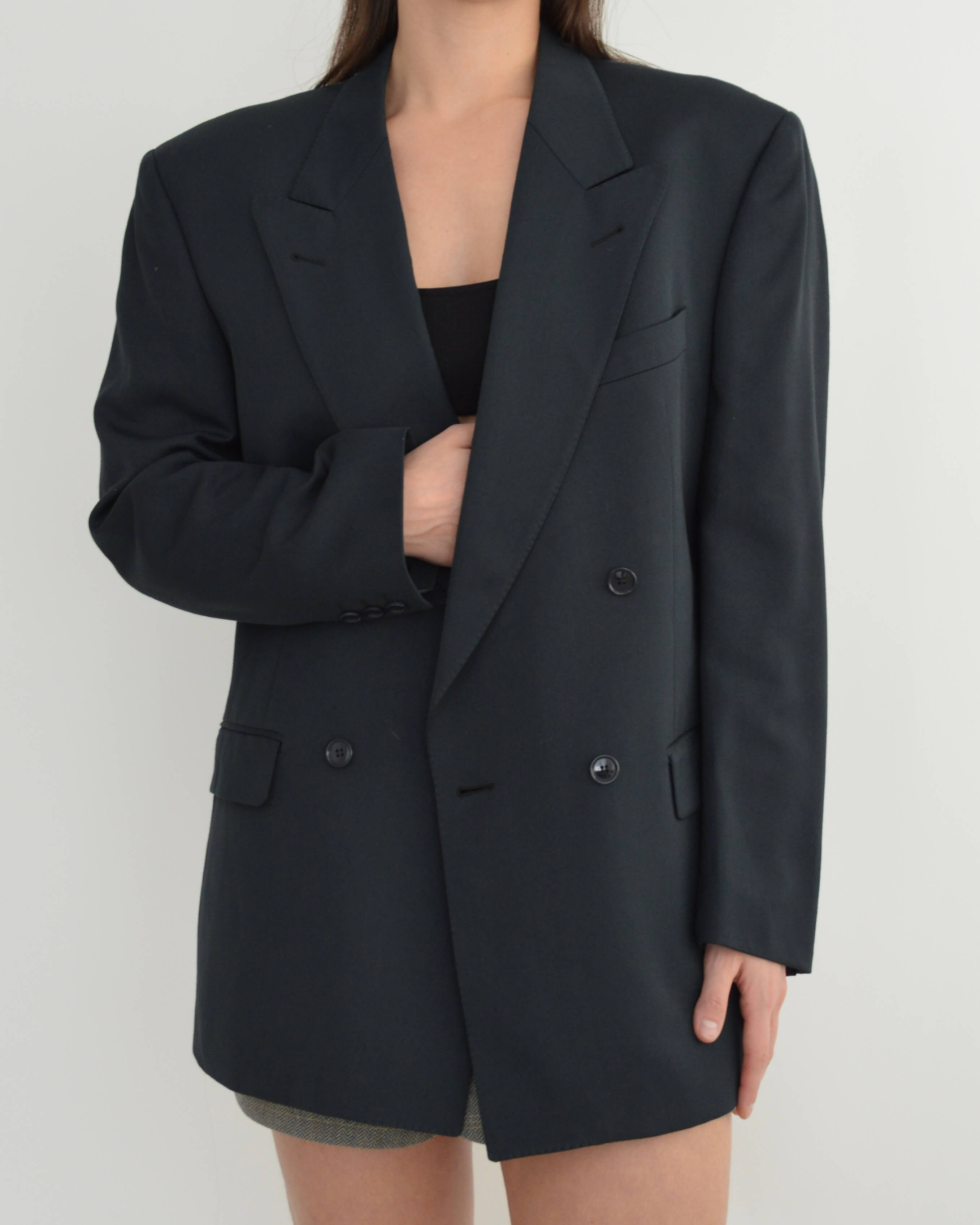 Blazer cruzado verde botella oscuro (M/XL)