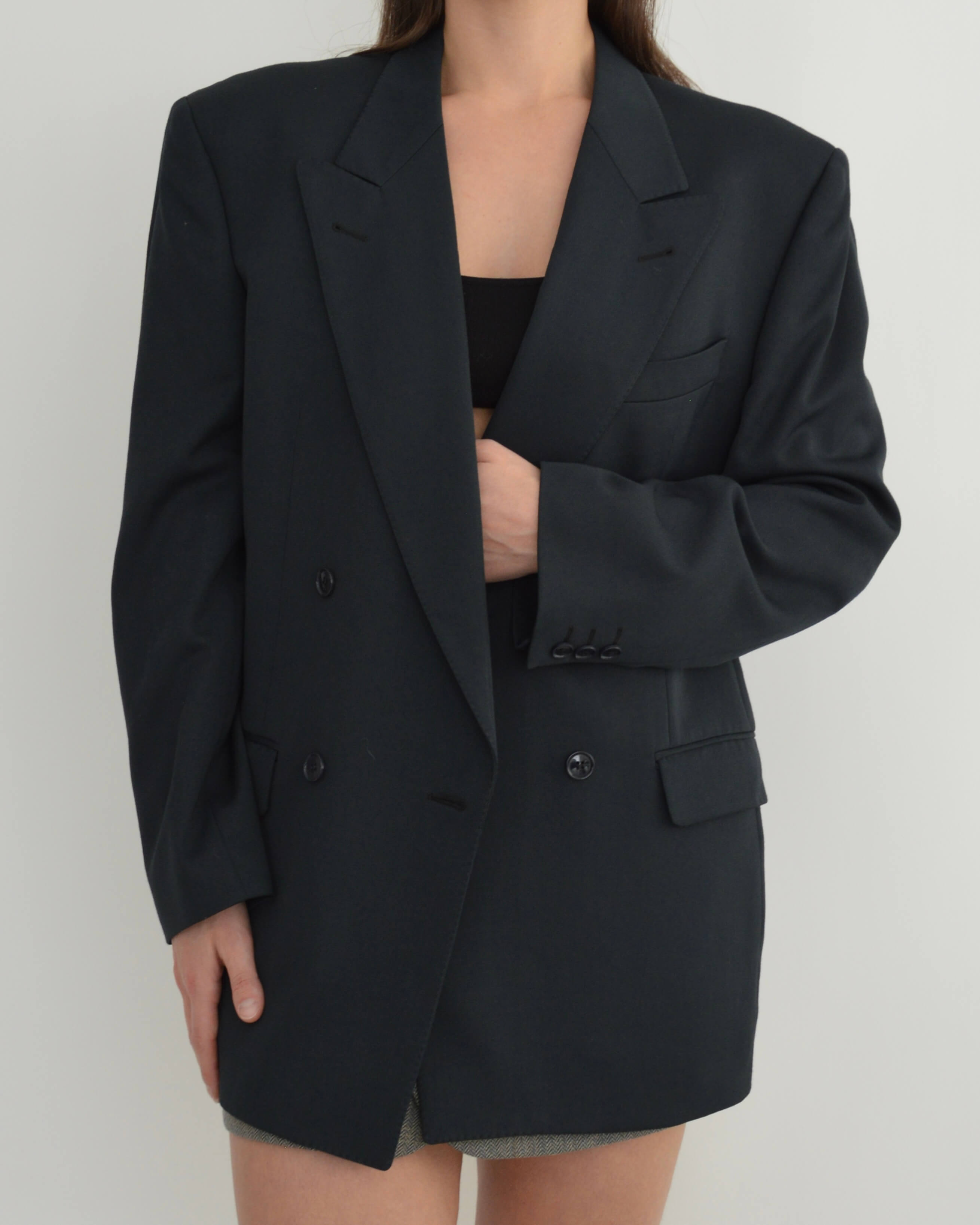 Blazer cruzado verde botella oscuro (M/XL)