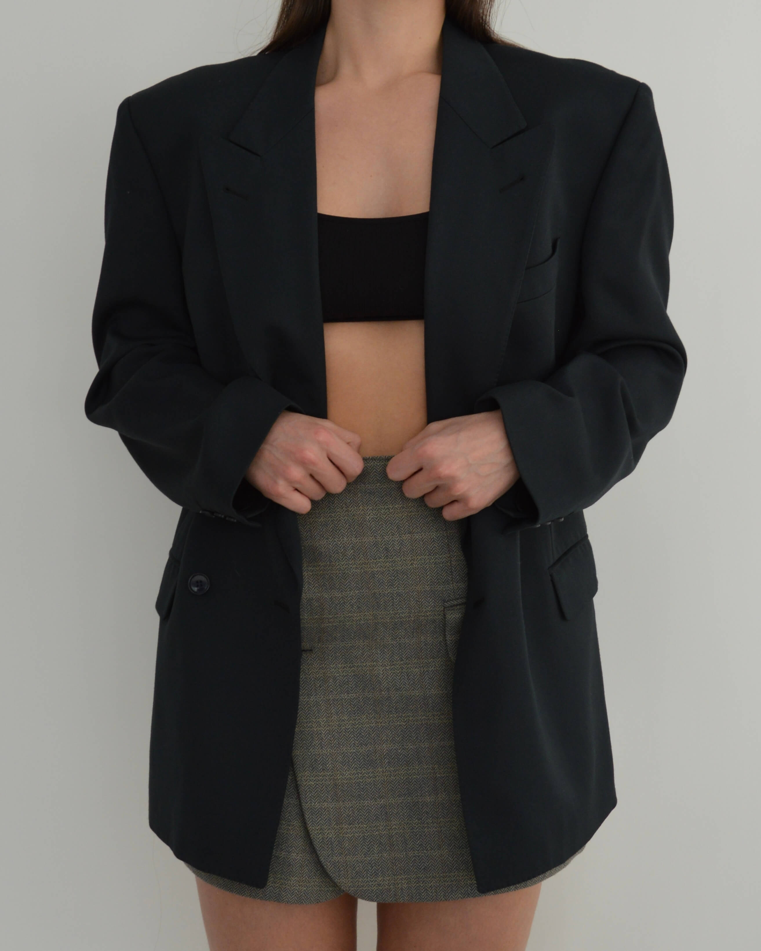 Blazer cruzado verde botella oscuro (M/XL)