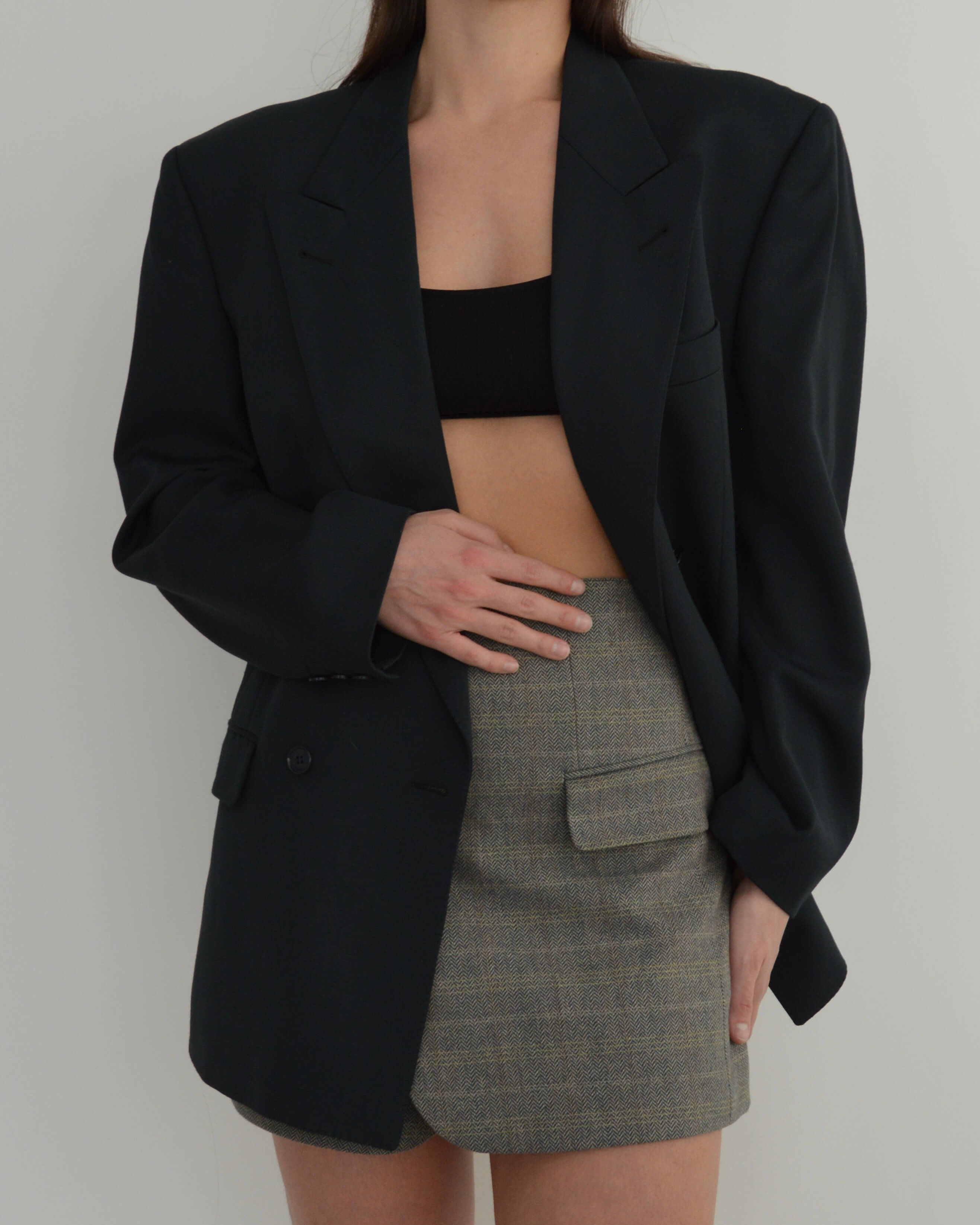 Blazer cruzado verde botella oscuro (M/XL)