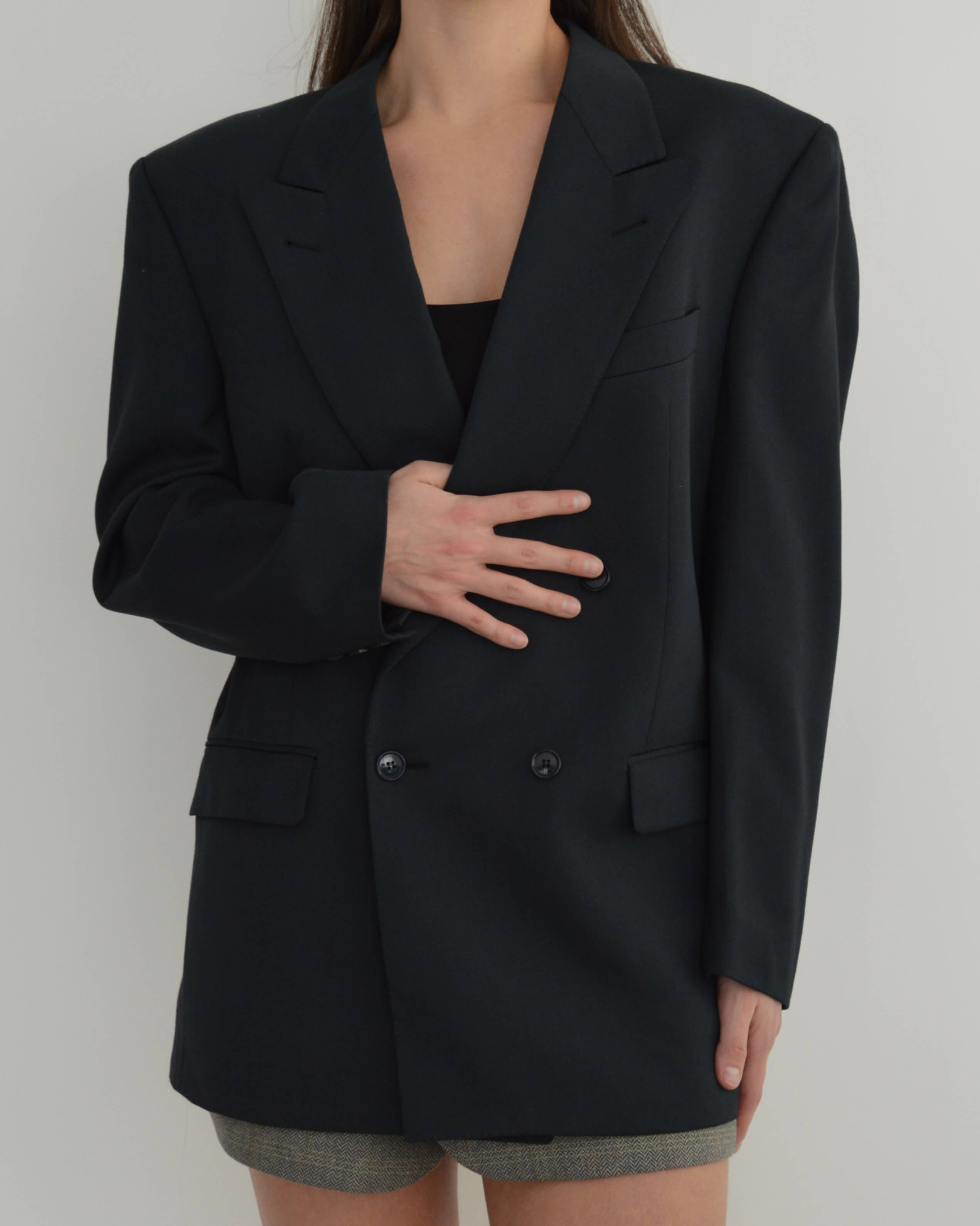 Blazer cruzado verde botella oscuro (M/XL)