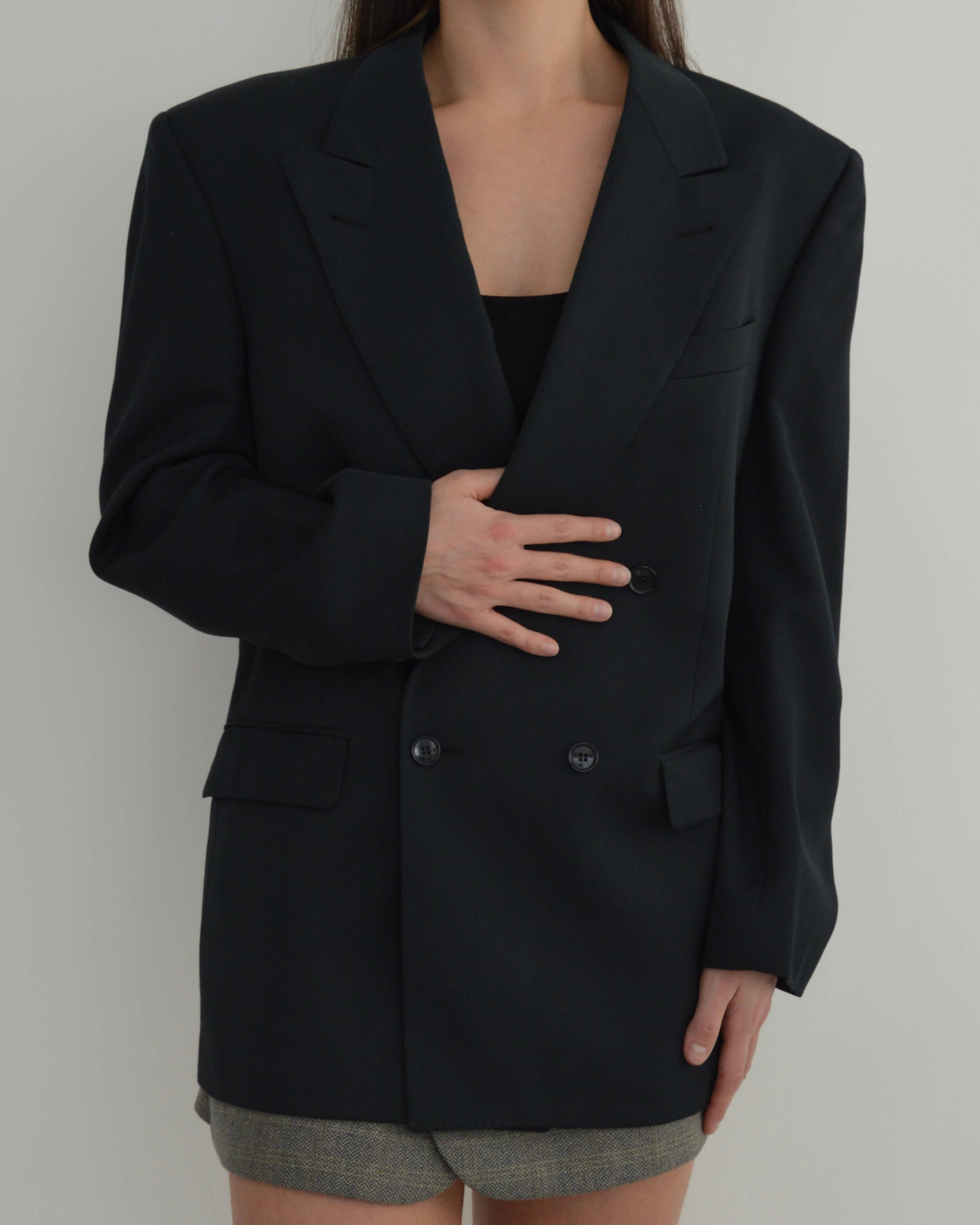 Blazer cruzado verde botella oscuro (M/XL)