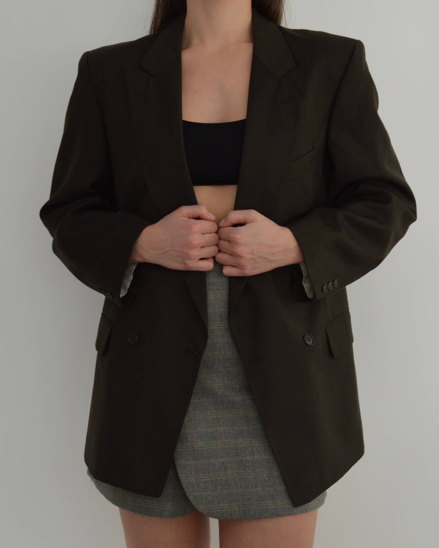 Blazer - Double Breasted Olive Green (S/L)