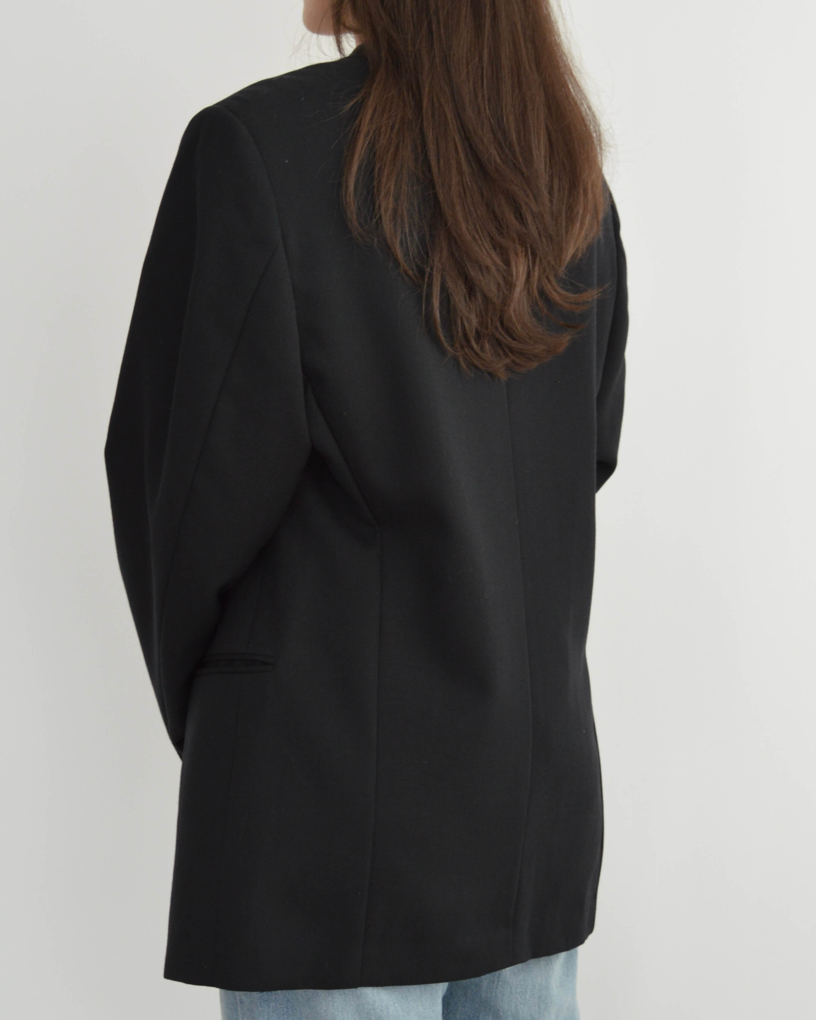 Blazer cruzado negro (M/XL)