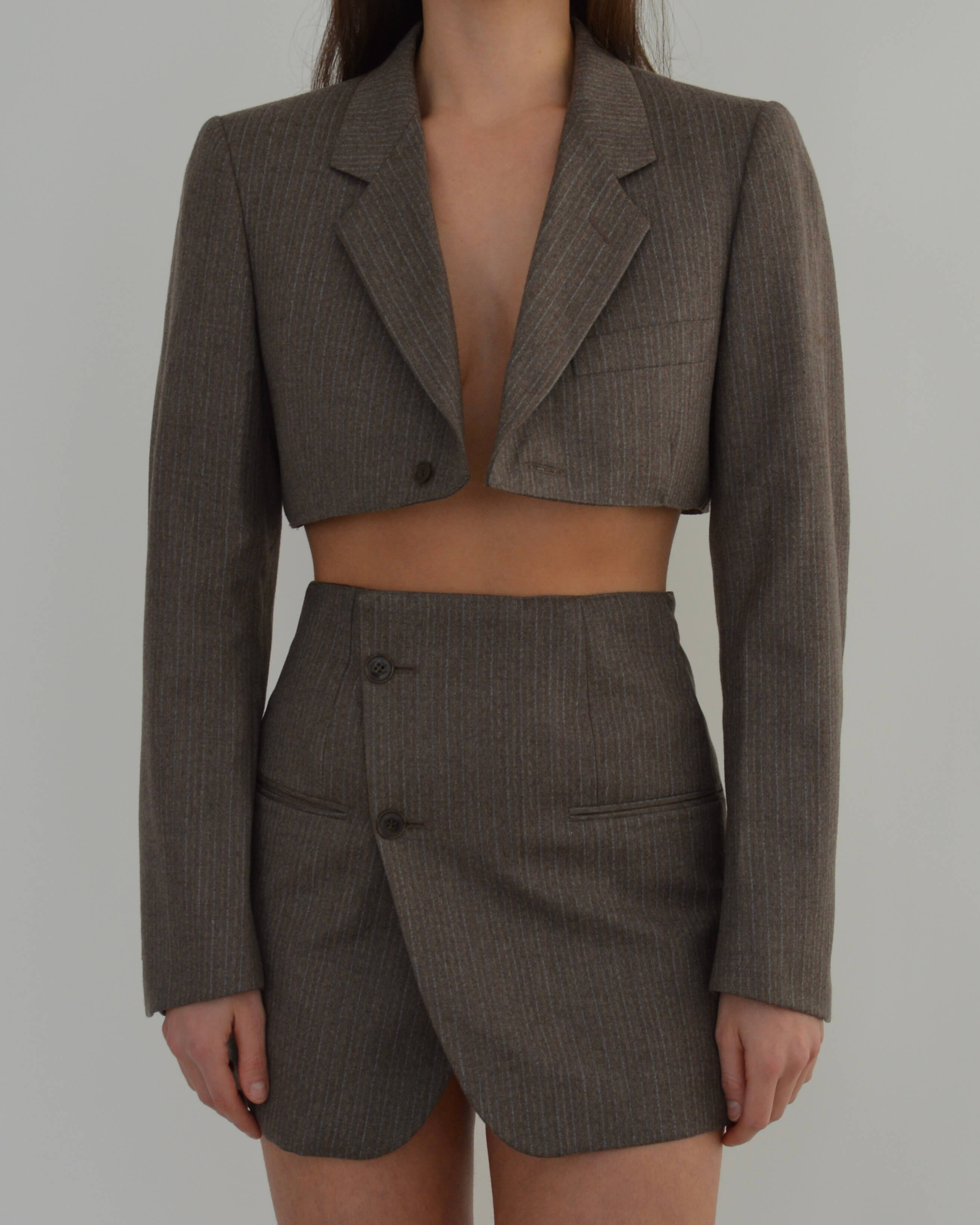 Blaset - Lignes bleues marron (XS/S)