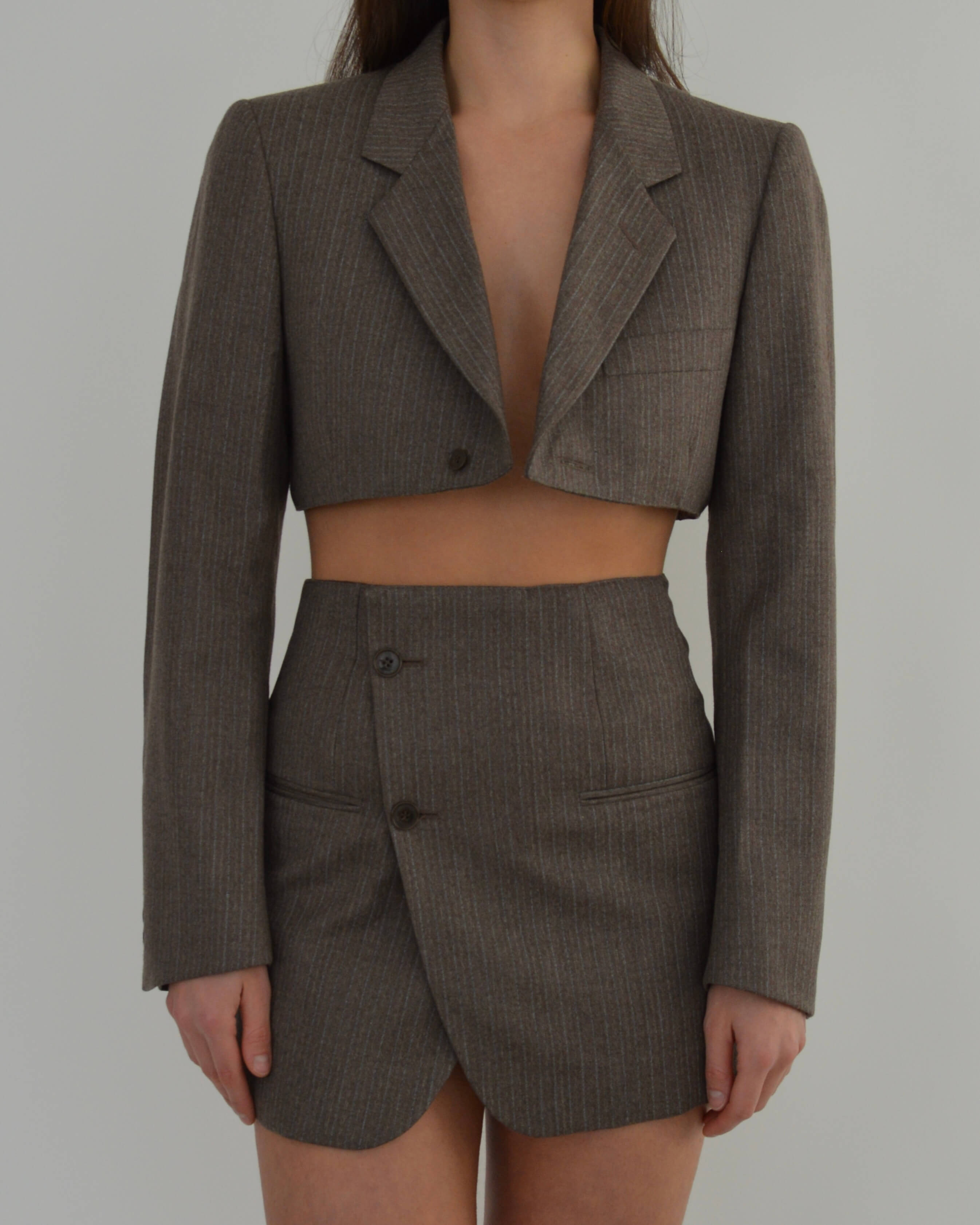 Blaset - Lignes bleues marron (XS/S)