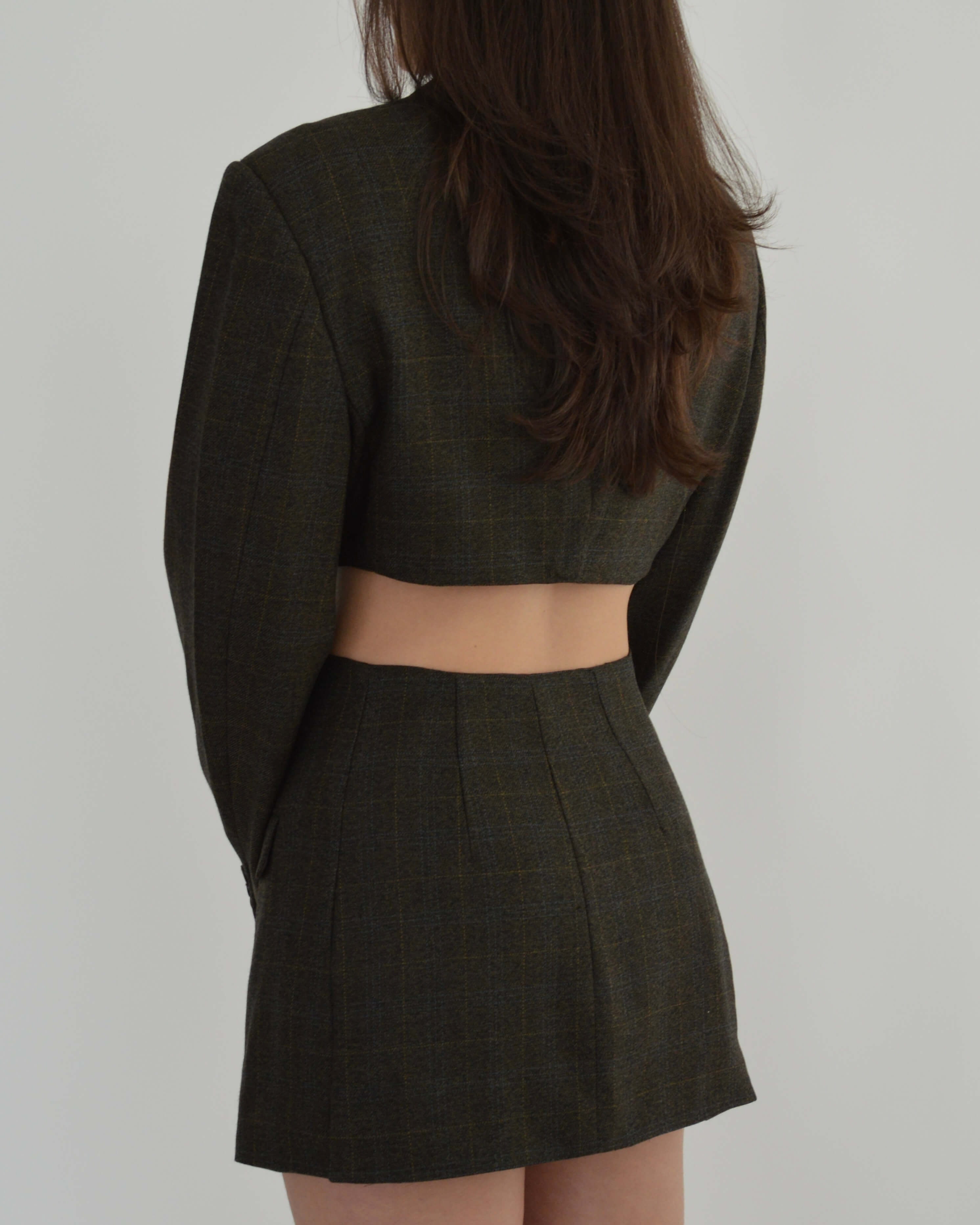 Blaset - Vert foncé à carreaux (S/M)