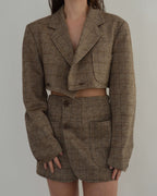Blaset - Checked Pockets Brown (XS/S)