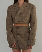 Blaset - Checked Pockets Brown (XS/S)