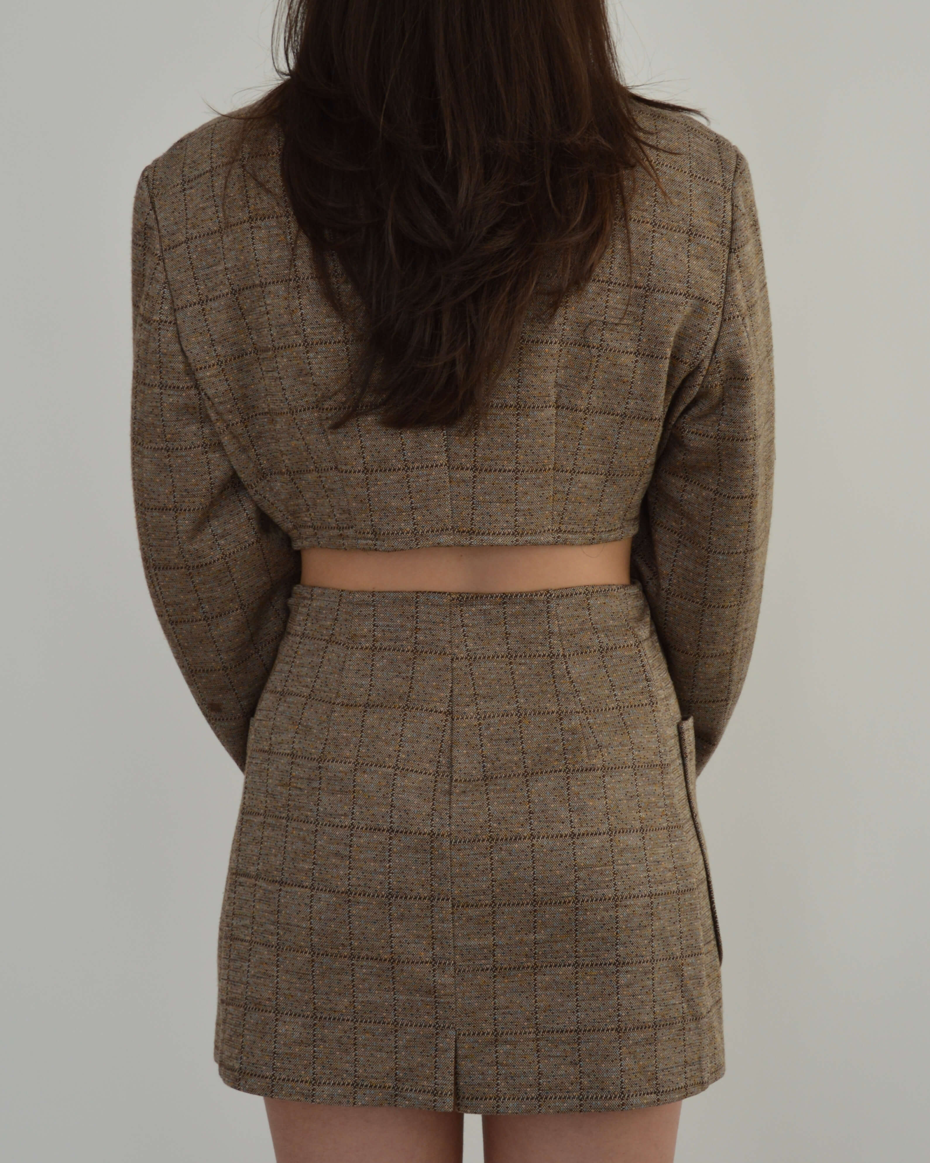 Blaset - Checked Pockets Brown (XS/S)