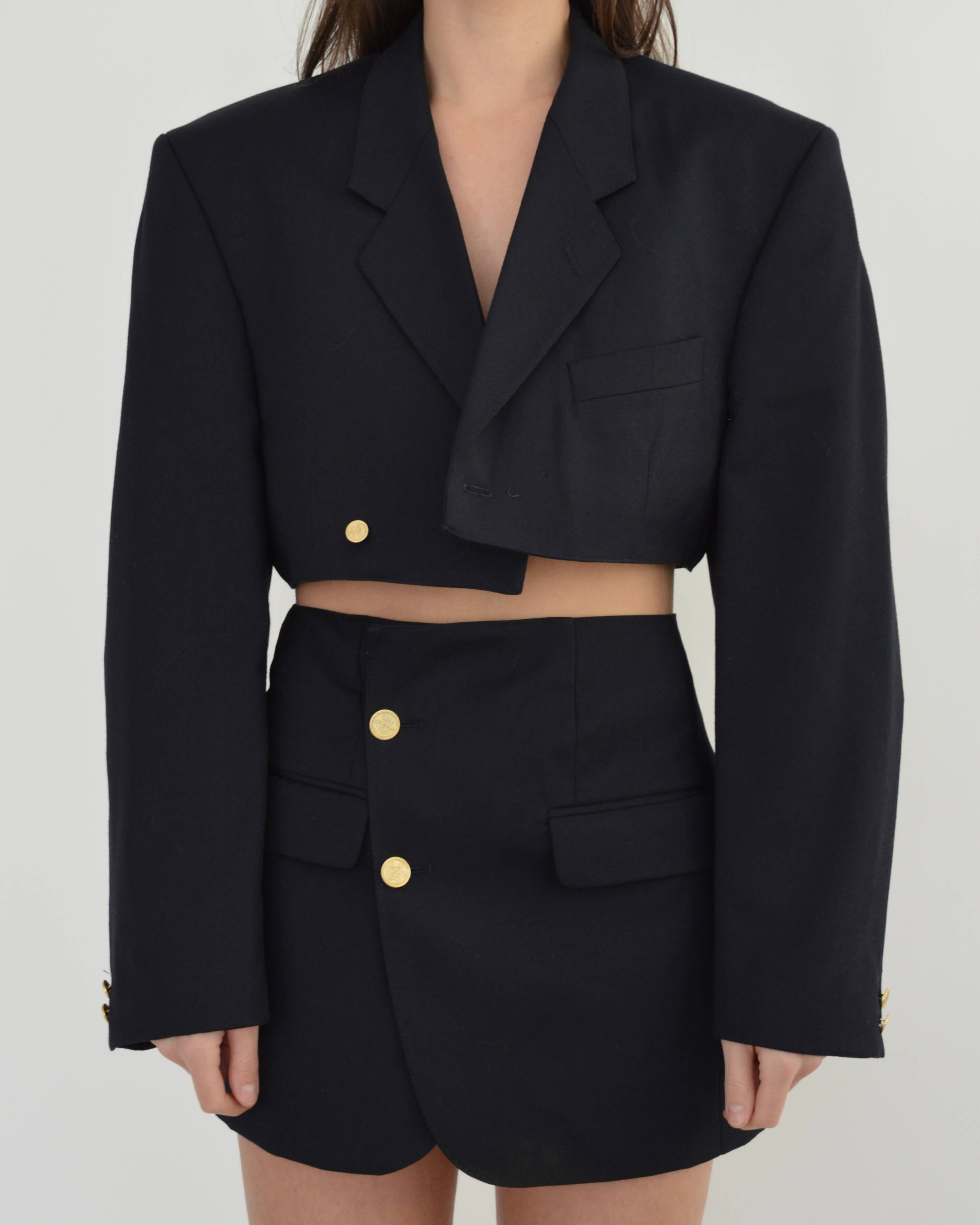 Blaset - Boutons dorés marine (S/M)