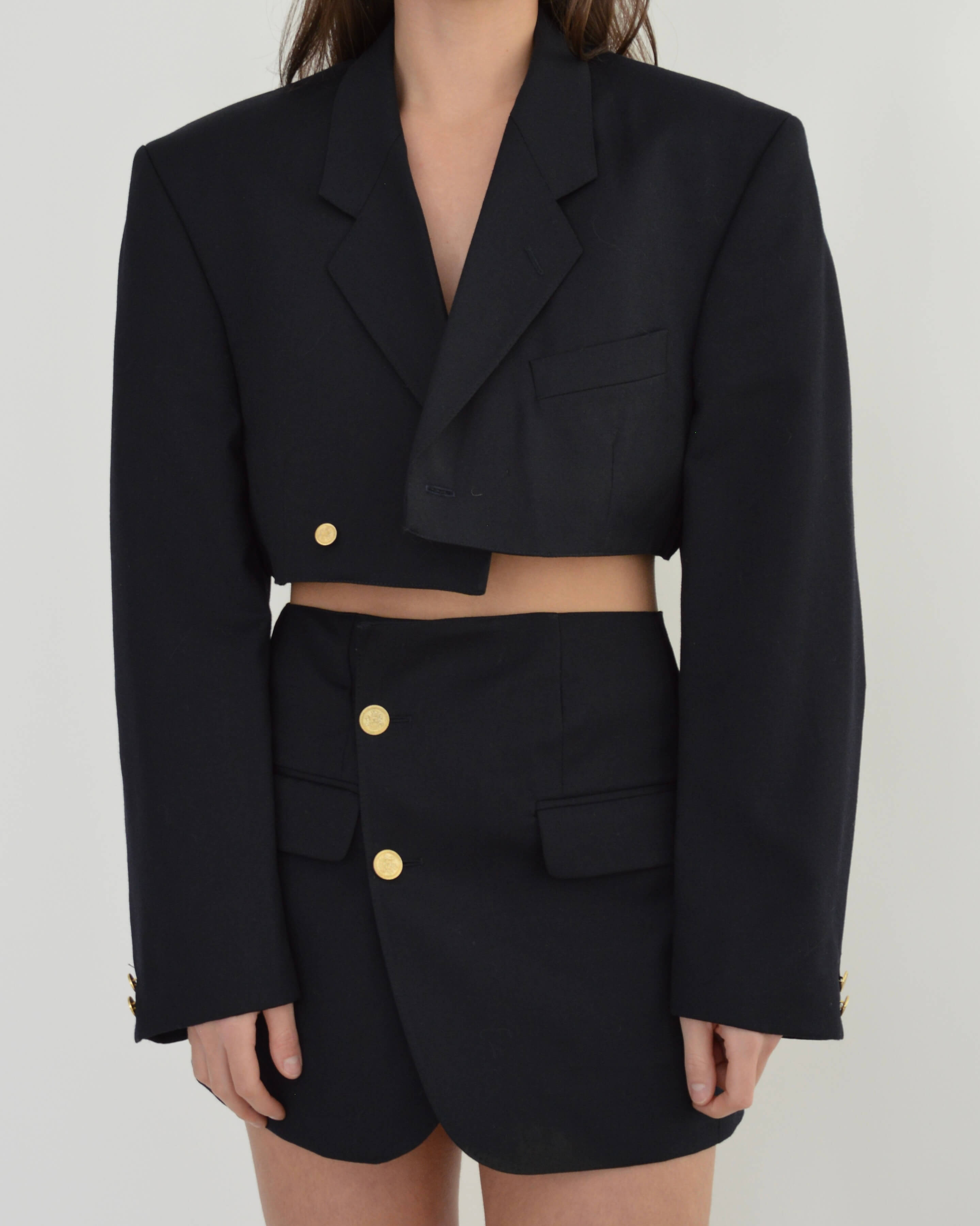 Blaset - Boutons dorés marine (S/M)