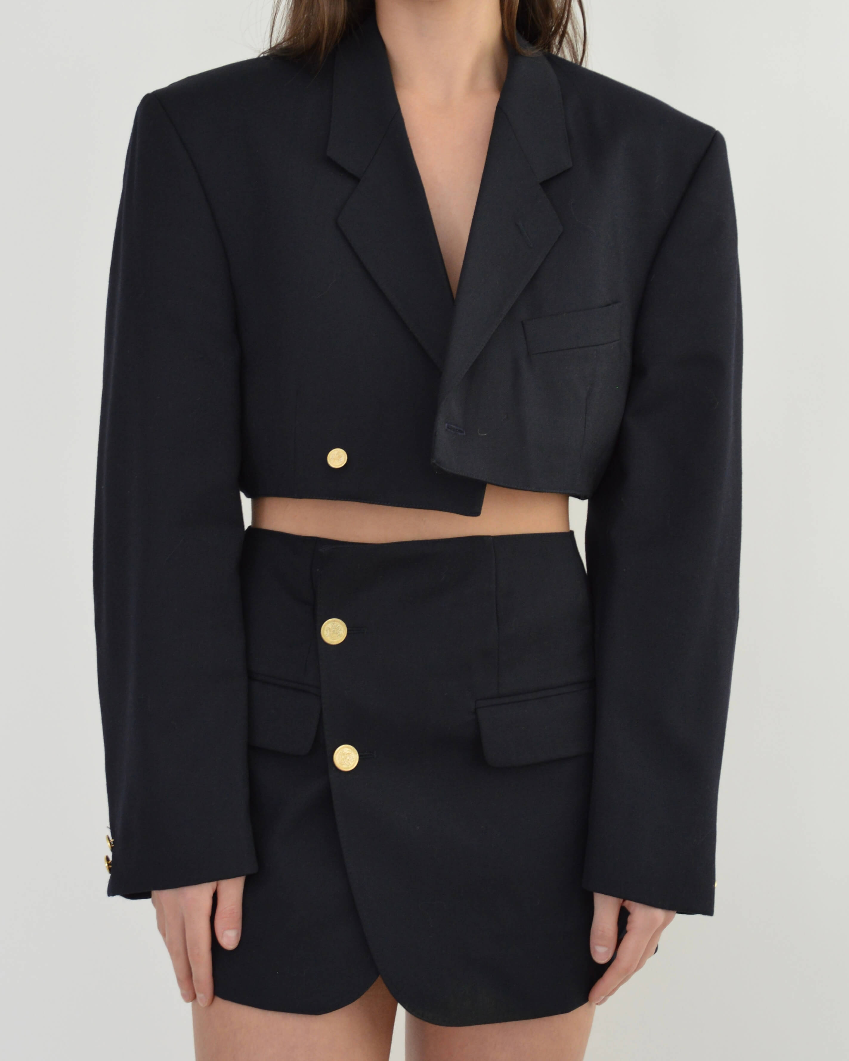 Blaset - Boutons dorés marine (S/M)