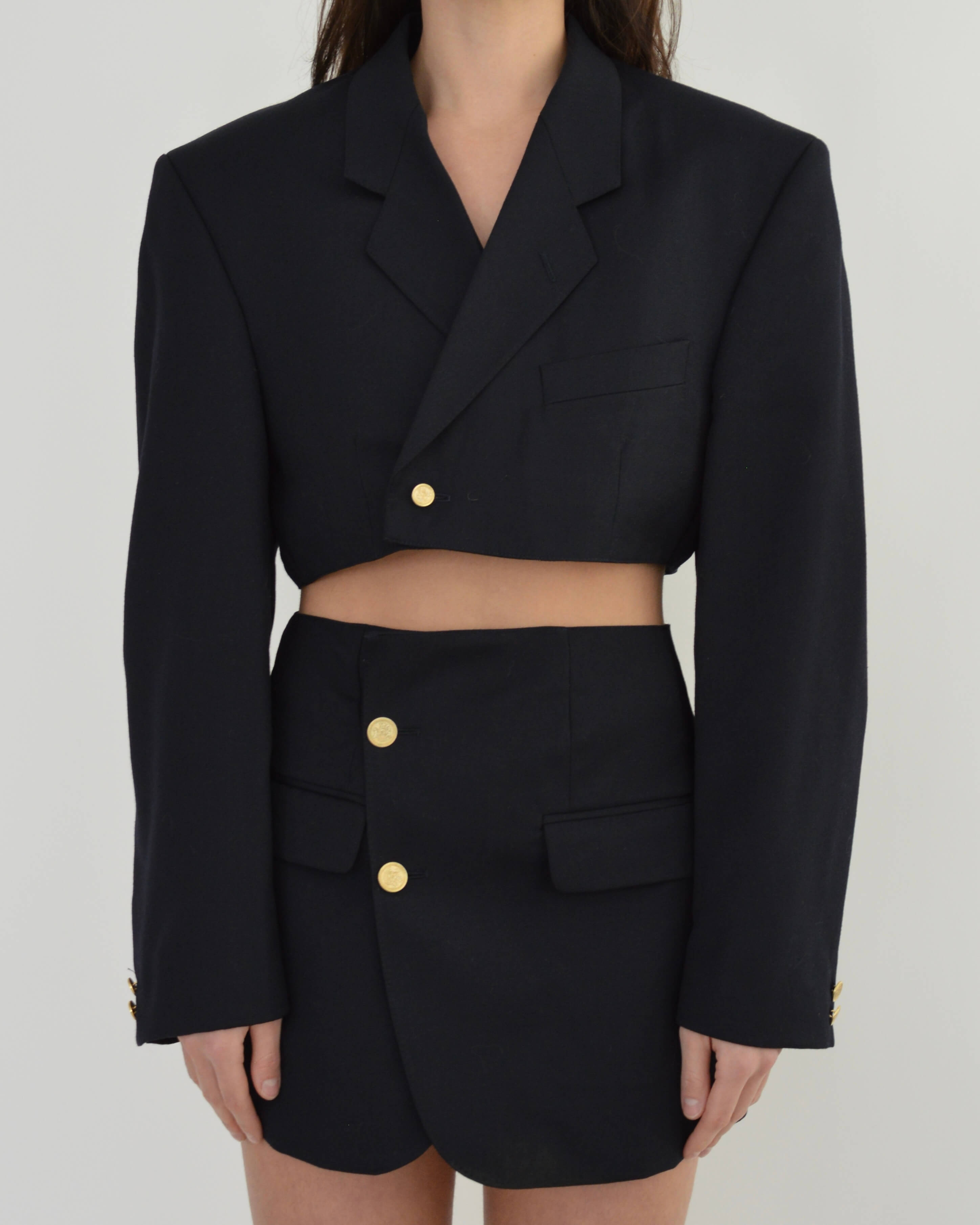 Blaset - Boutons dorés marine (S/M)