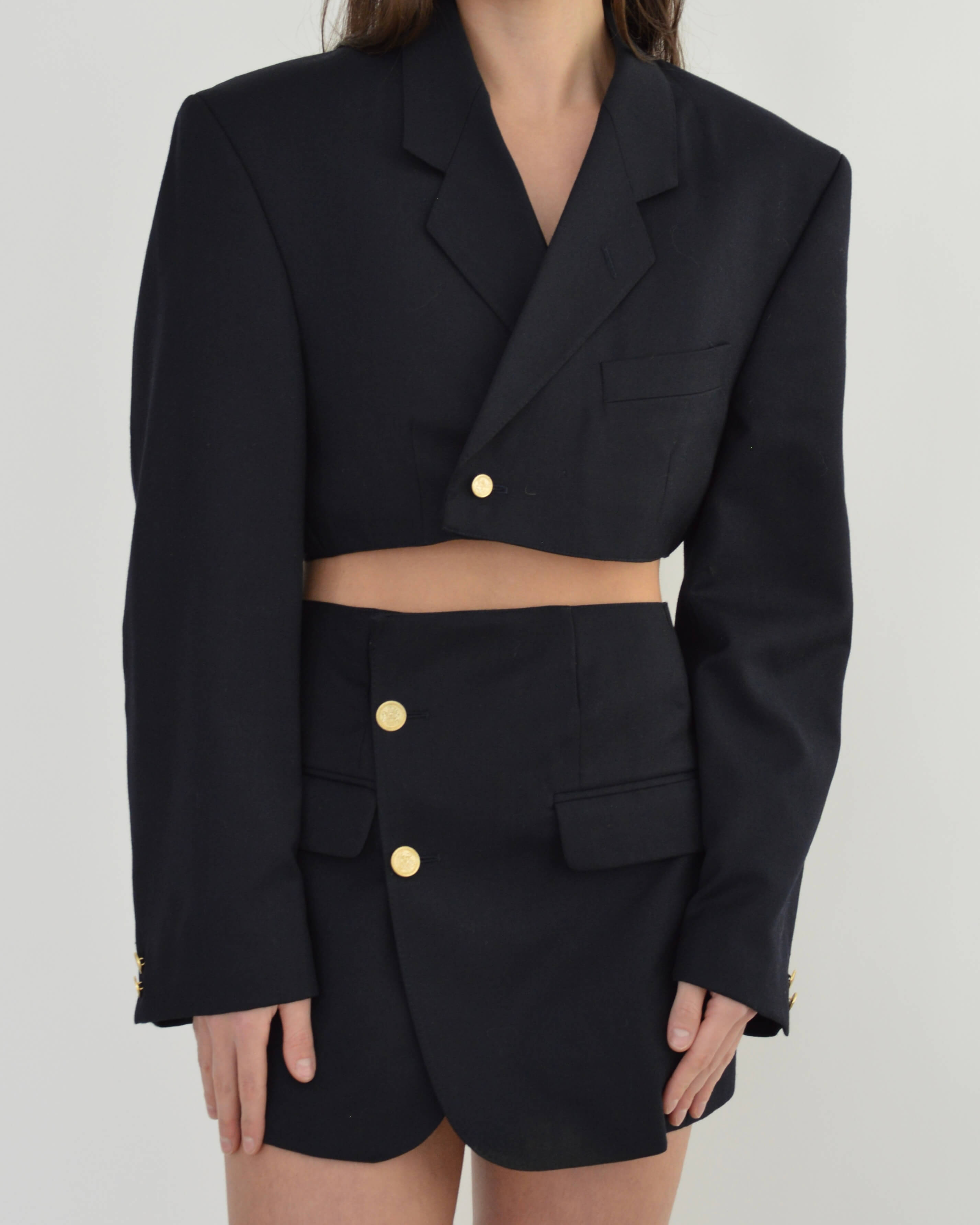 Blaset - Boutons dorés marine (S/M)