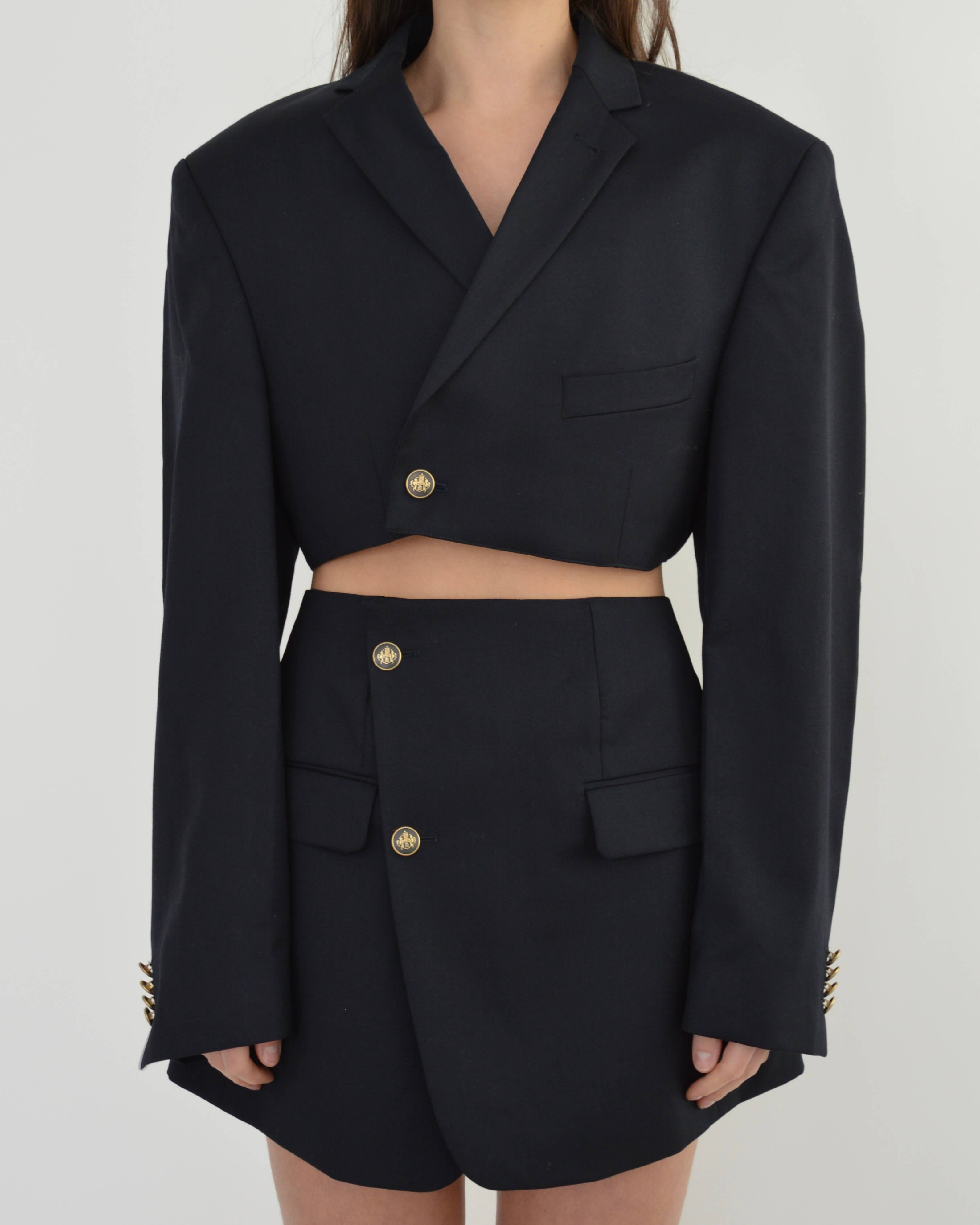 Blaset - Boutons noirs et dorés (M/L)