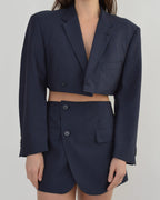 Blaset - Azul marino de negocios (XS/S)