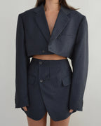Vegan Blaset - Dark Blue Orange Lines (M/L)