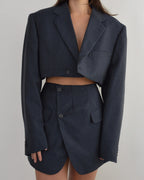 Vegan Blaset - Dark Blue Orange Lines (M/L)