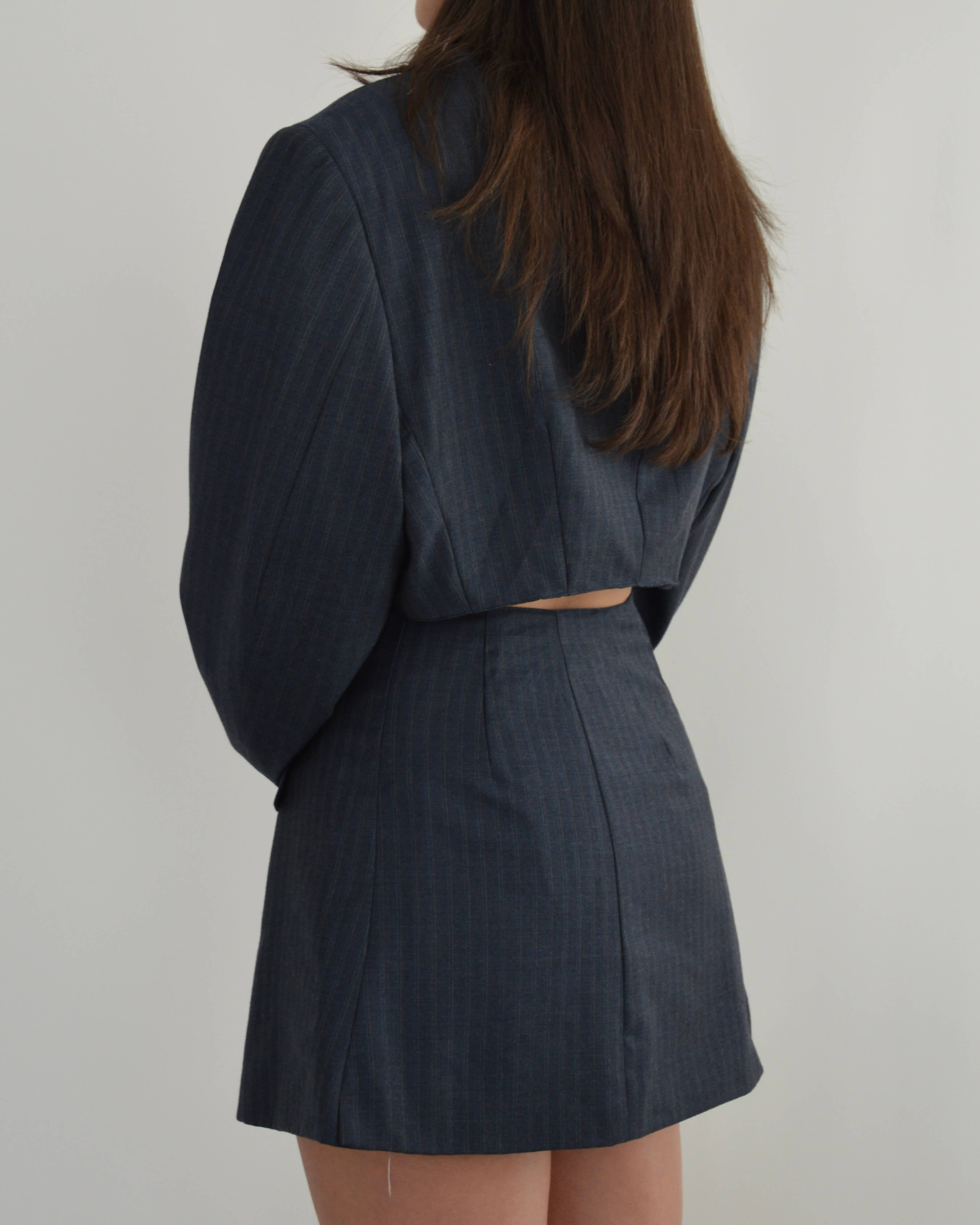 Vegan Blaset - Dark Blue Orange Lines (M/L)