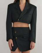 Blaset - Bottle Green Golden Buttons (XS/S)